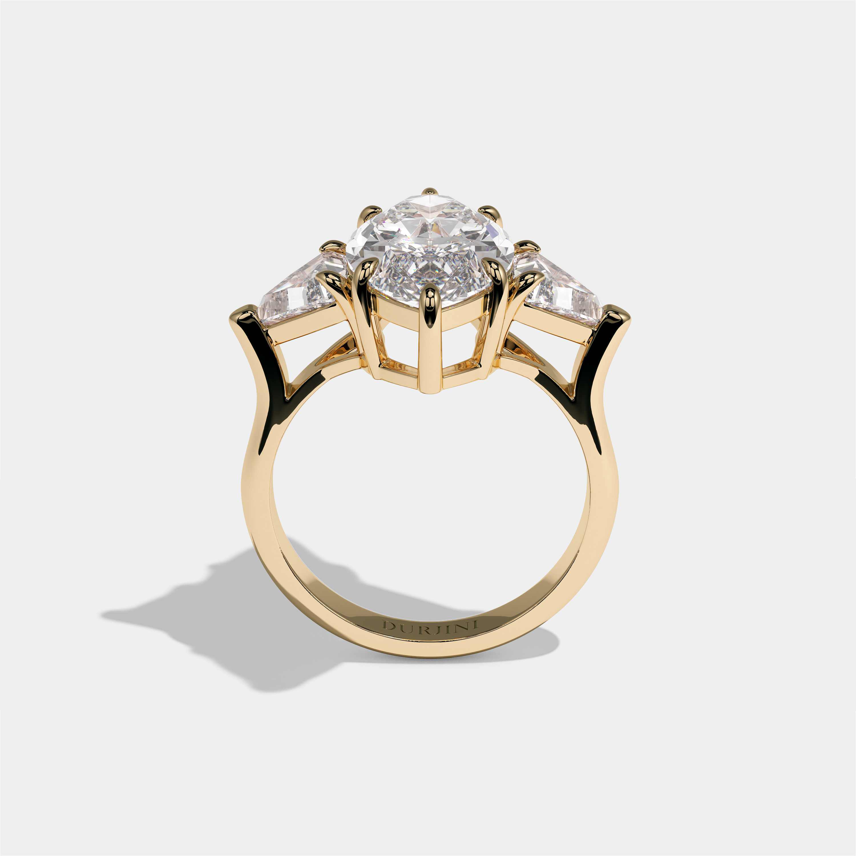 Arabella Marchioness Diamond Marquise Engagement Ring 18K Yellow Gold 15.00ct