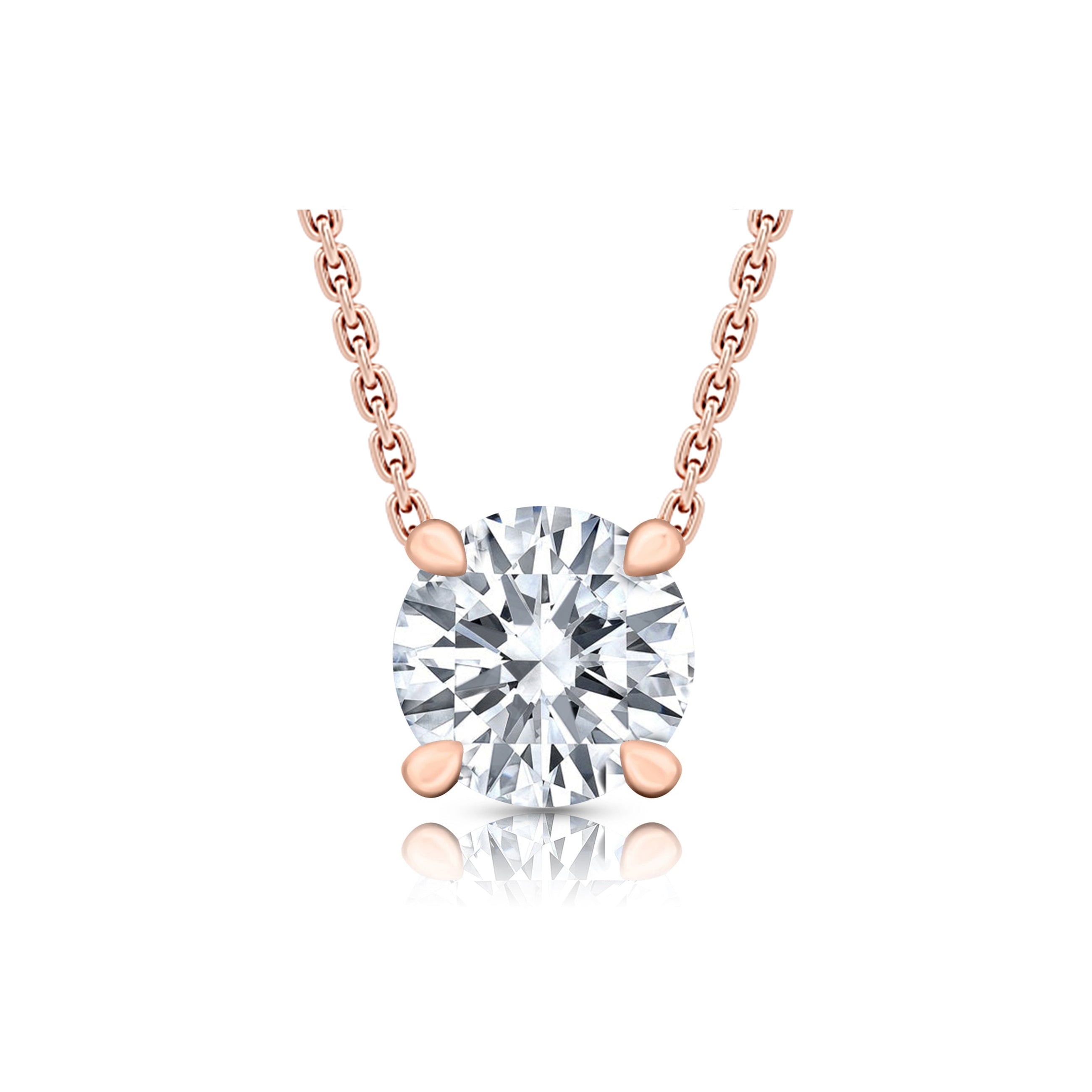 Chelsea Lab Diamond Round Brilliant Pendant