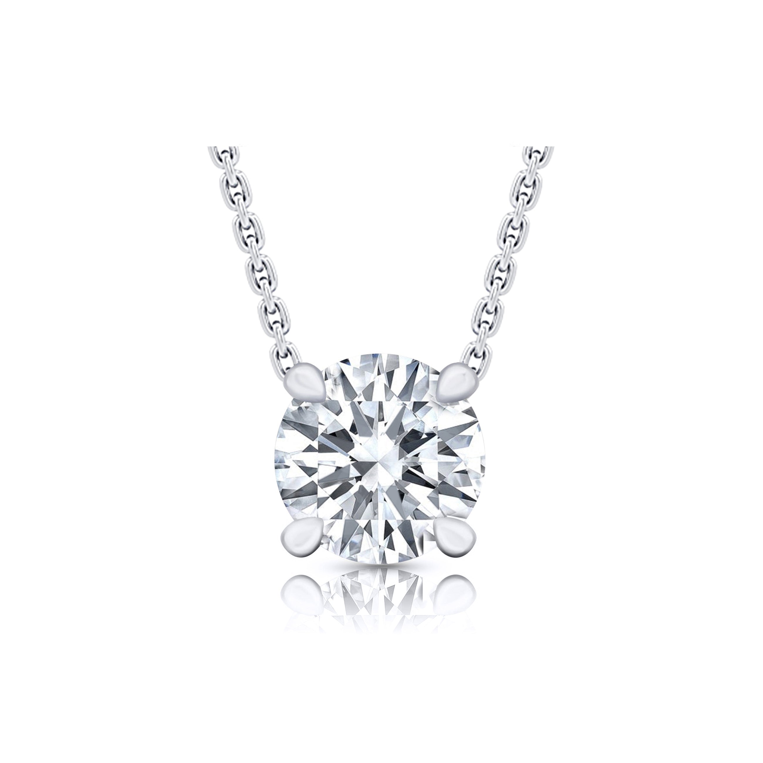 Chelsea Lab Diamond Round Brilliant Pendant