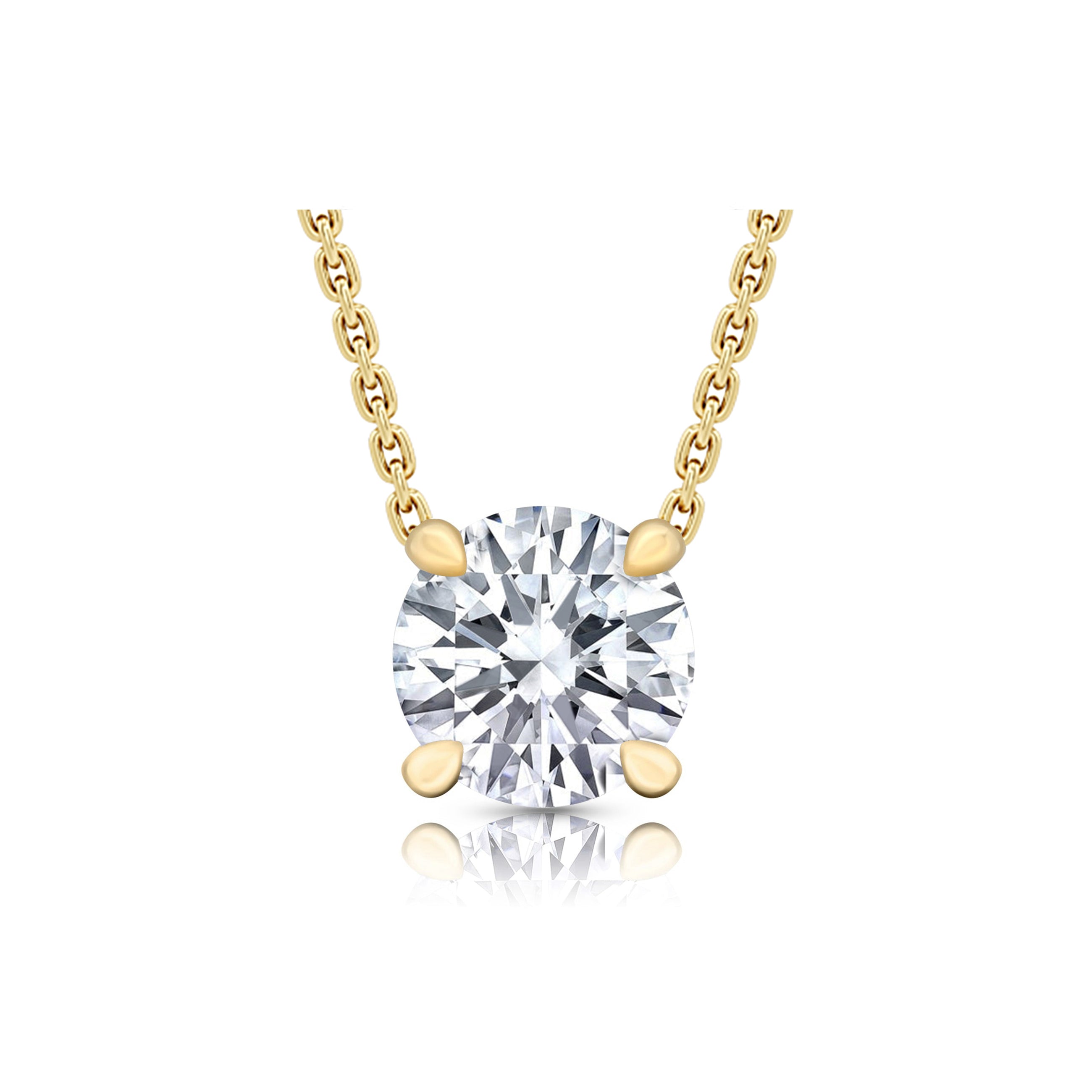Chelsea Lab Diamond Round Brilliant Pendant