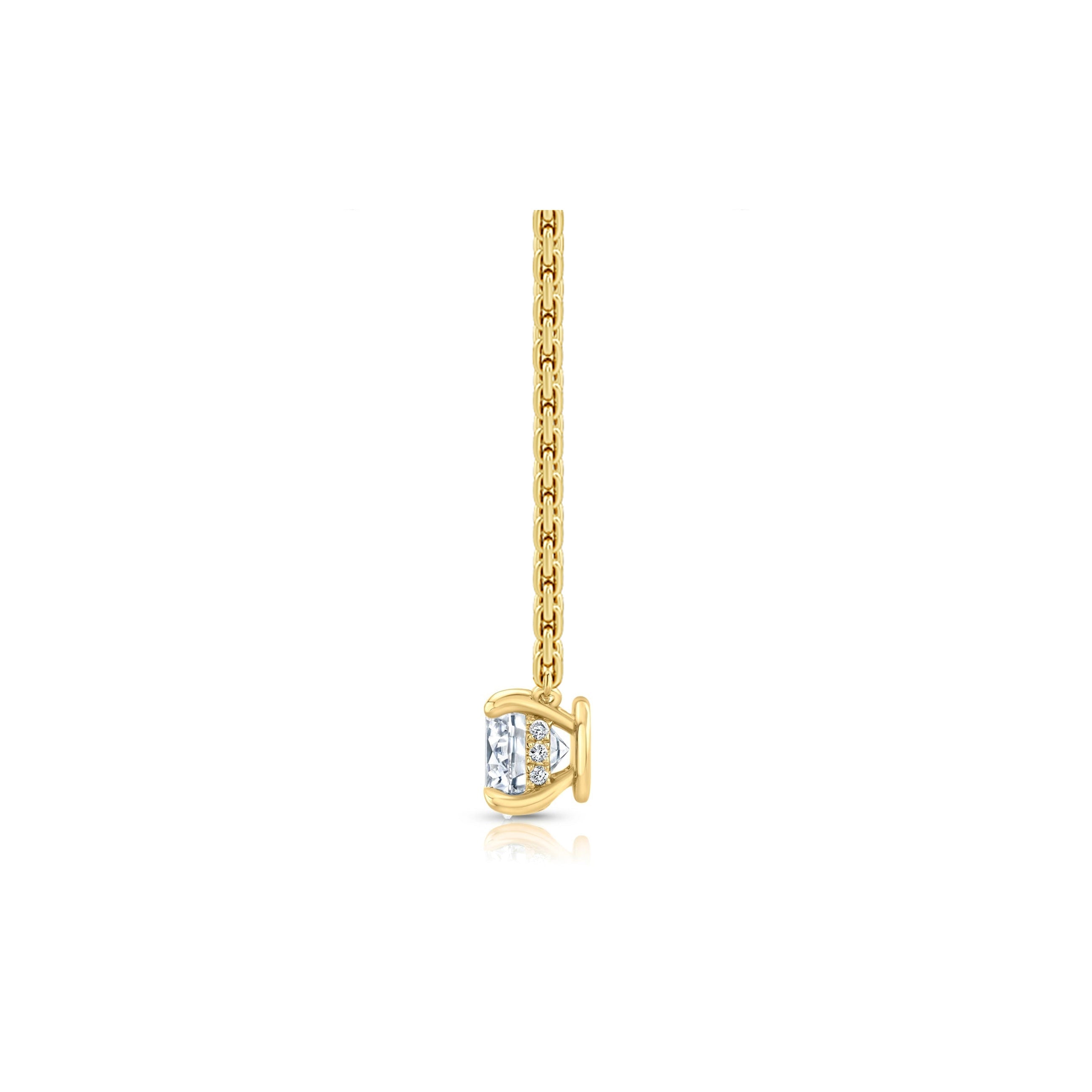 Chelsea Lab Diamond Round Brilliant Pendant