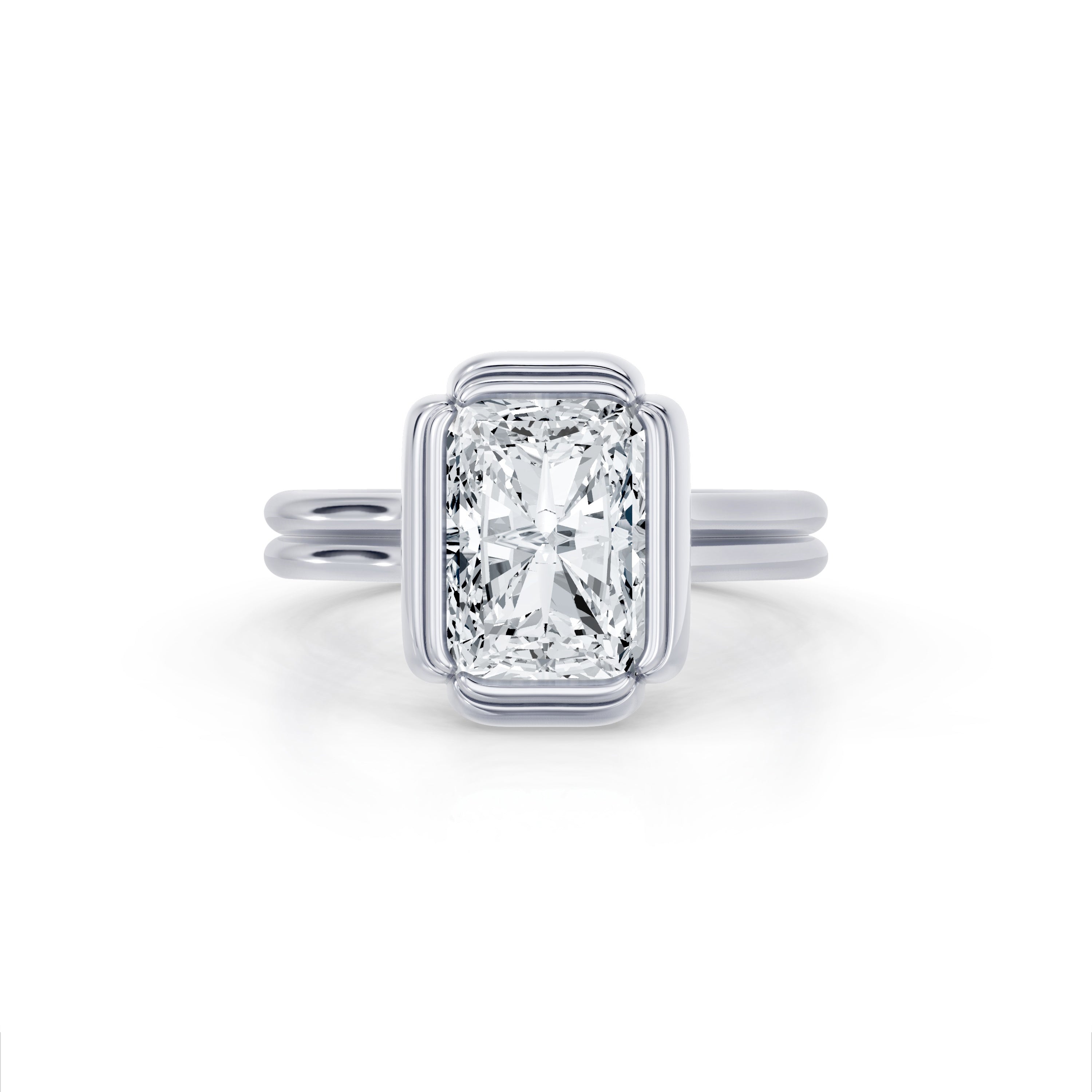 Precious Metal:Platinum;Cut Shape:Radiant