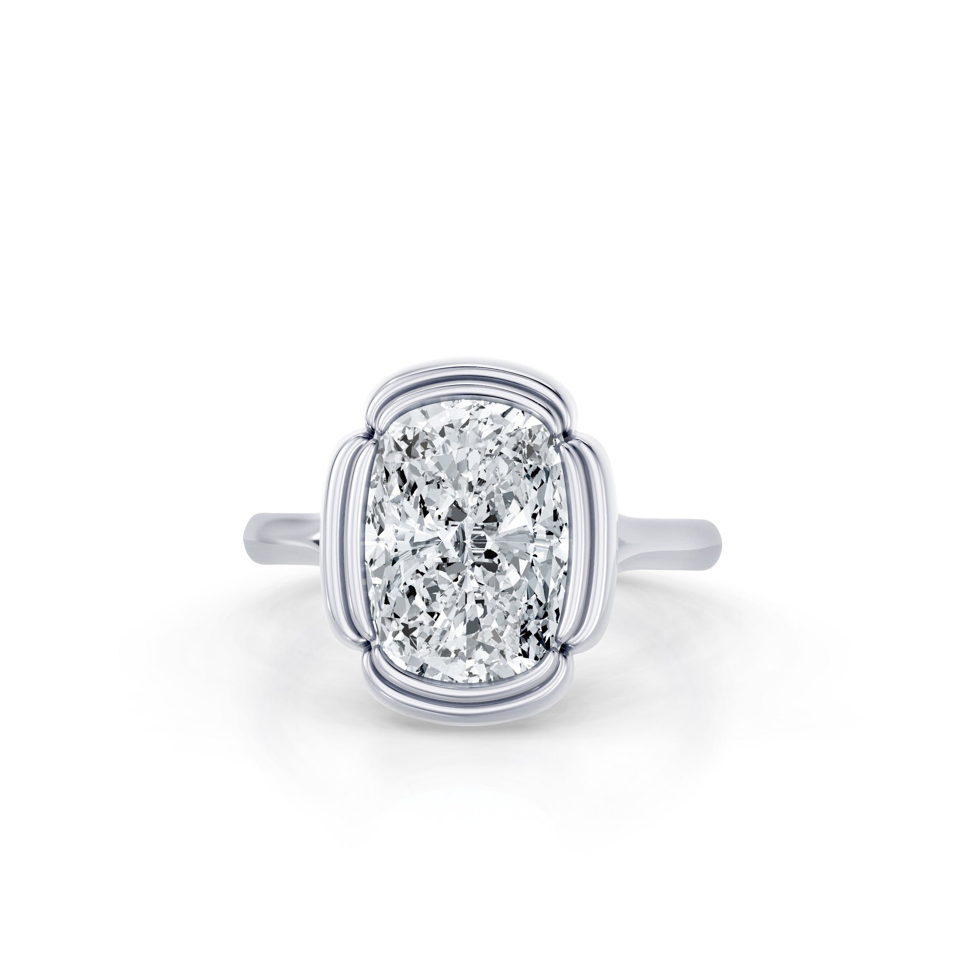 Precious Metal:Platinum;Cut Shape:Cushion