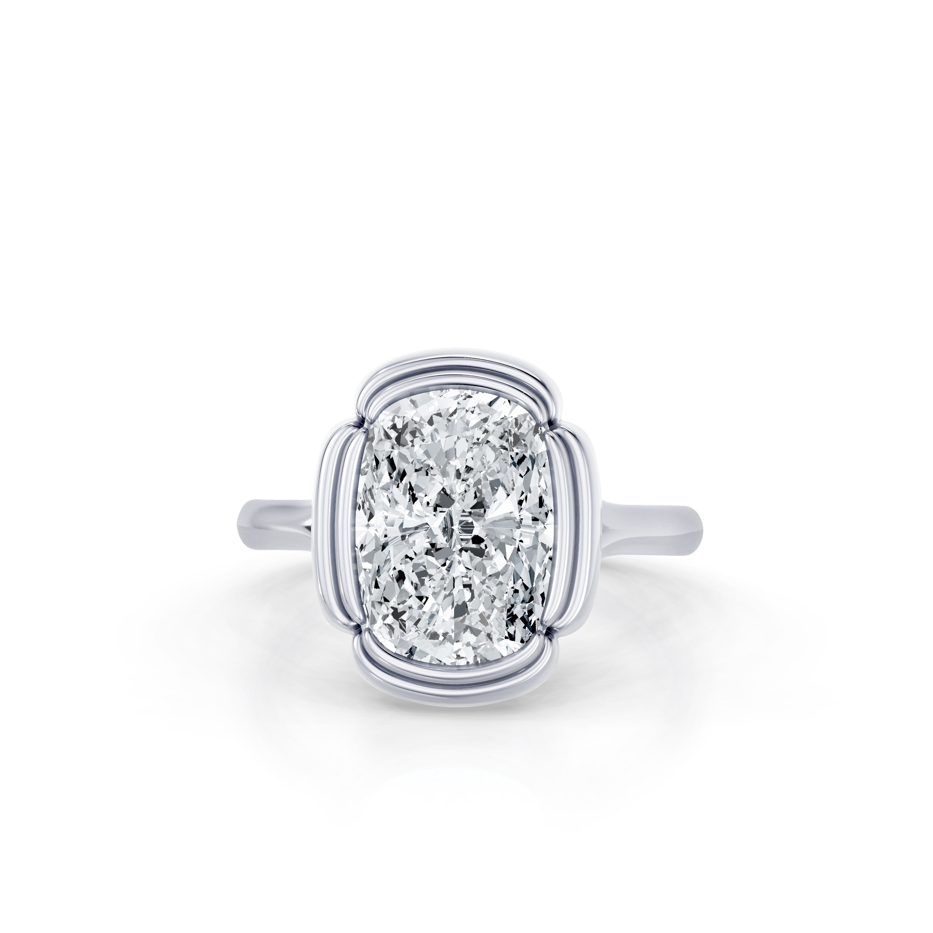 Precious Metal:Platinum;Cut Shape:Cushion