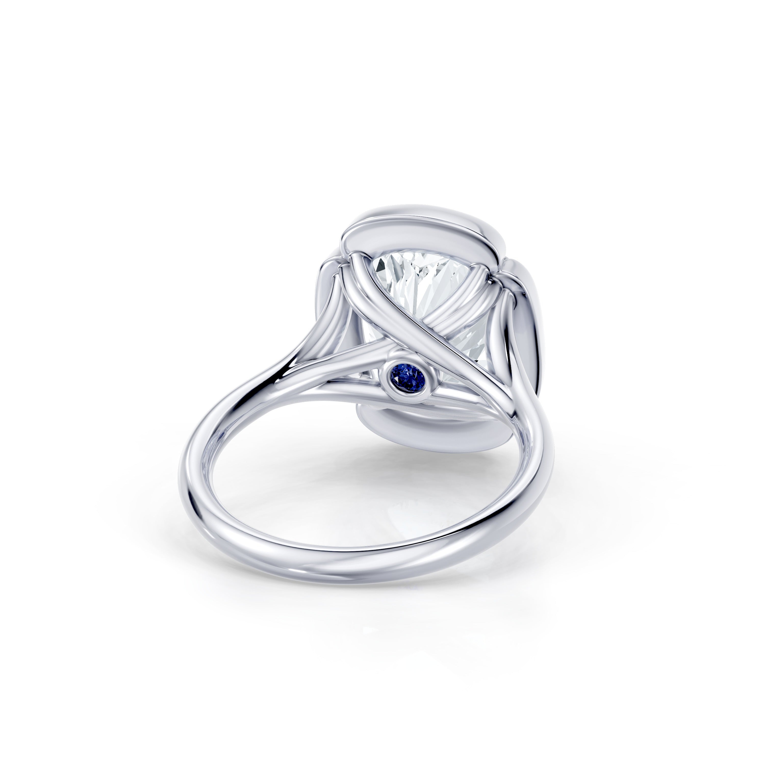 Dorée Elongated Cushion Solitaire Lab Diamond Engagement Ring