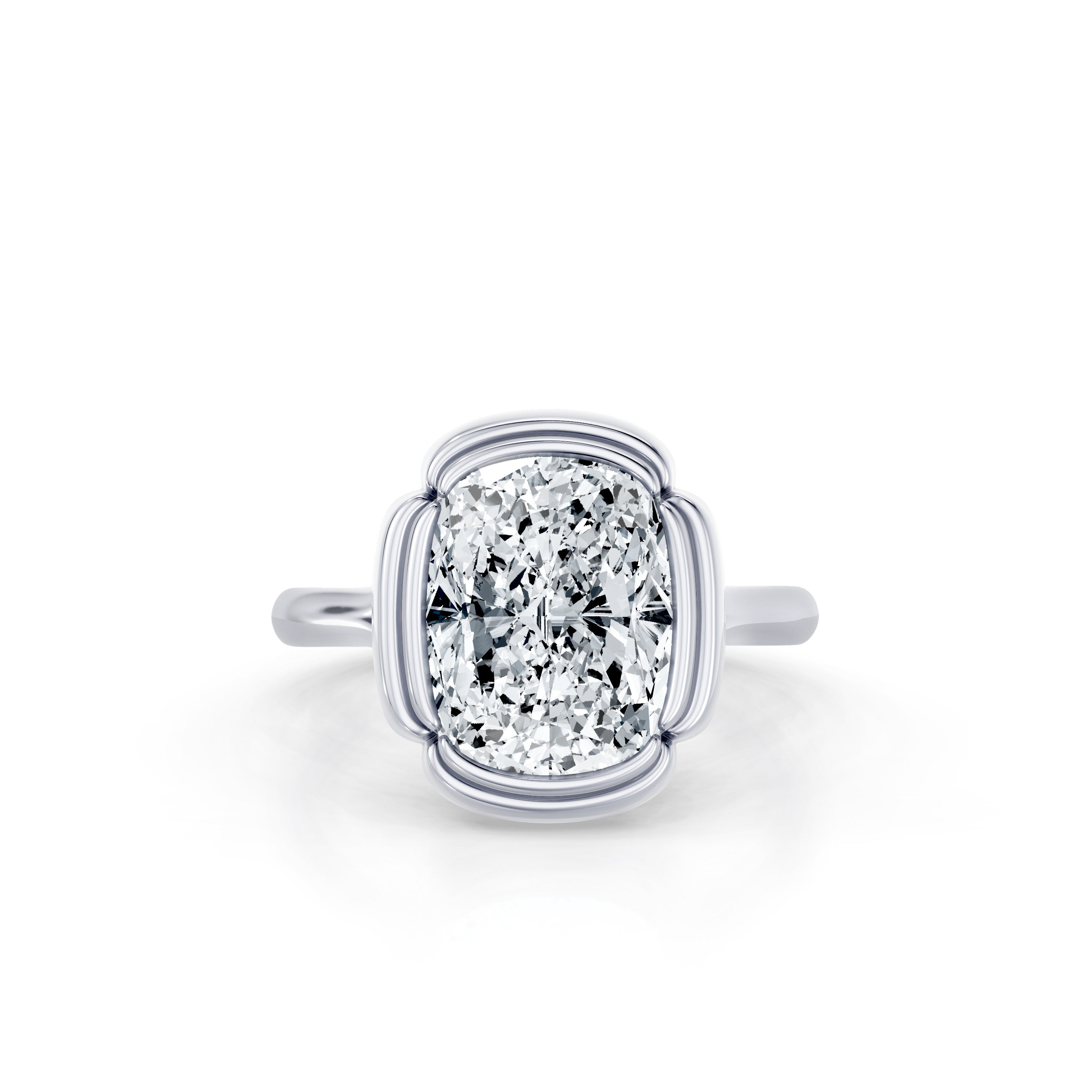 Precious Metal:Platinum;Cut Shape:Cushion
