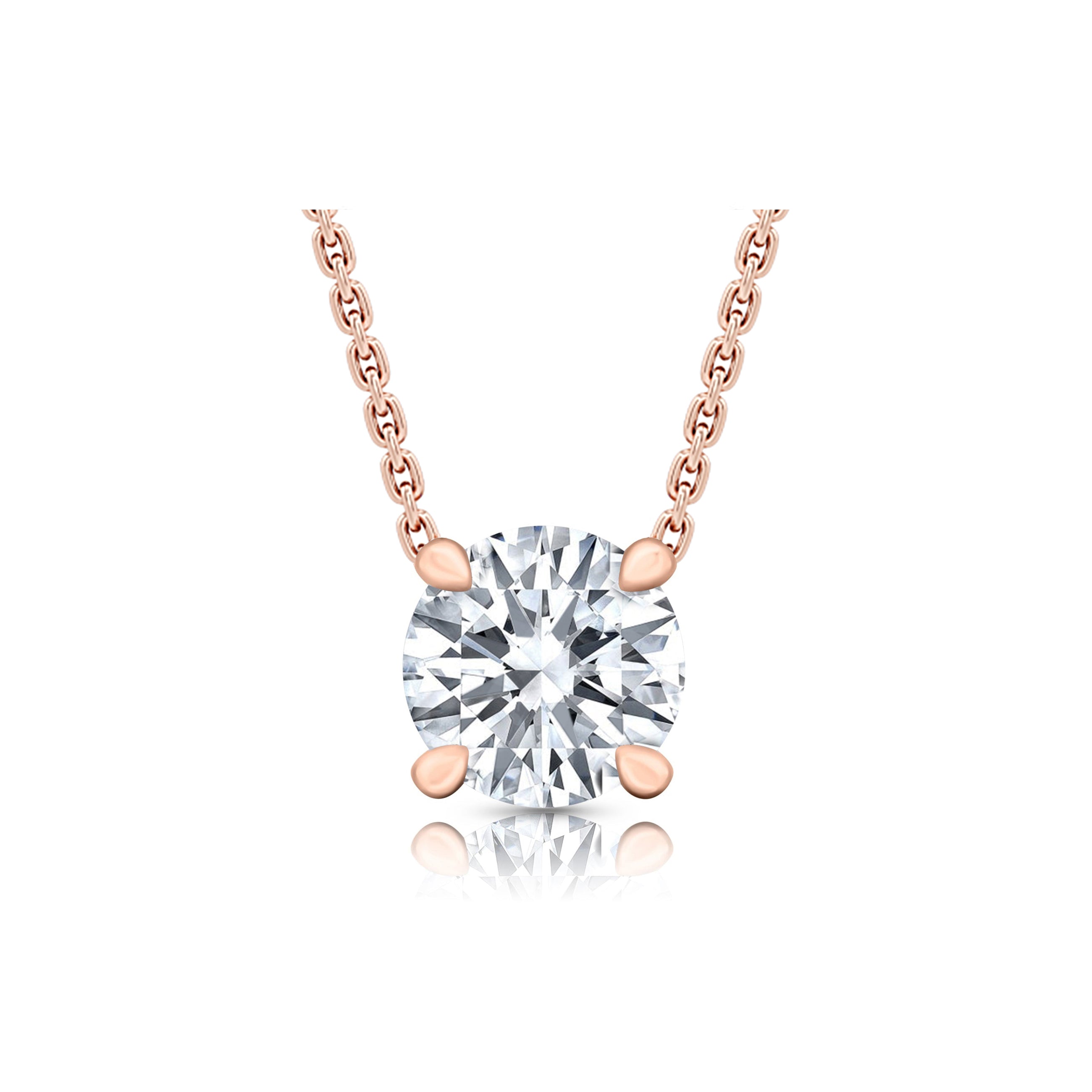 Chelsea Lab Diamond Round Brilliant Pendant