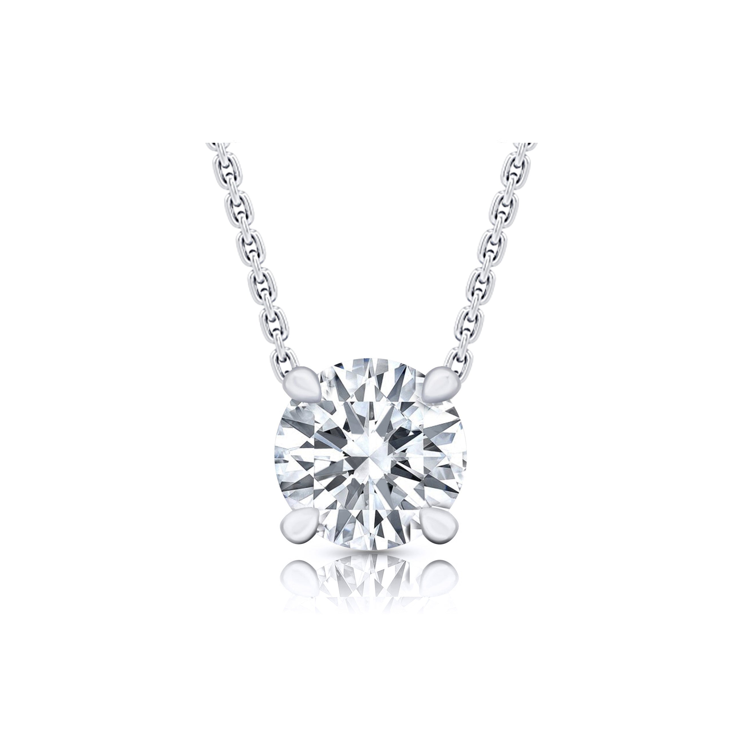 Chelsea Lab Diamond Round Brilliant Pendant