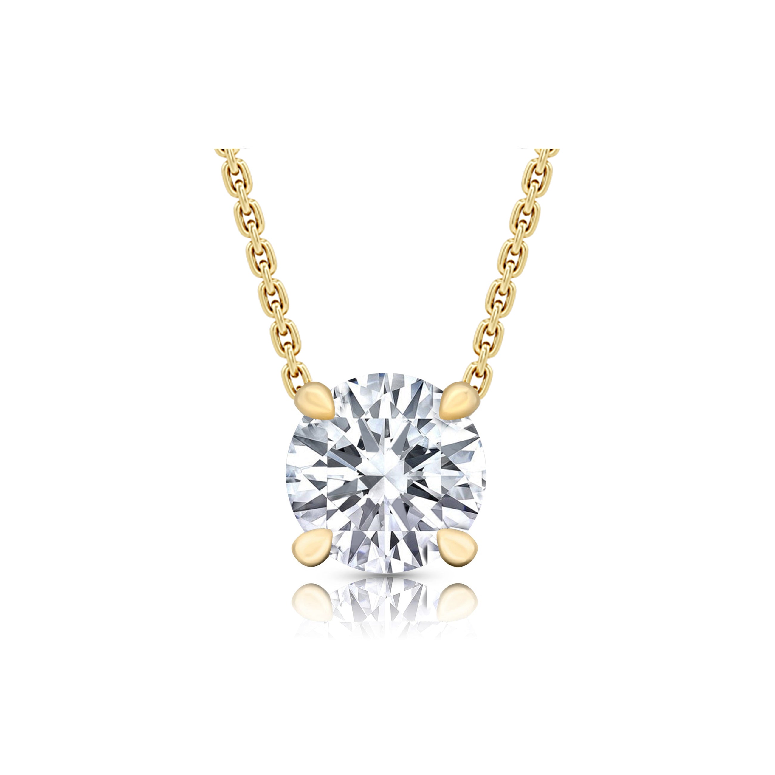 Chelsea Lab Diamond Round Brilliant Pendant