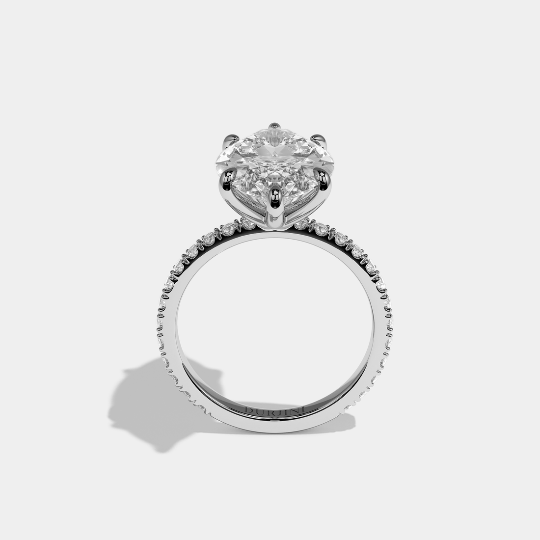 Calvane Éclat Diamond Marquise Engagement Ring 18K White Gold 10.00ct