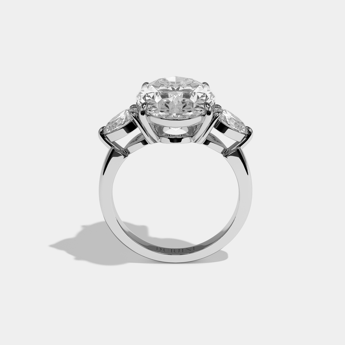 Elsin Élan Diamond Oval Engagement Ring 18K White Gold 7.00ct