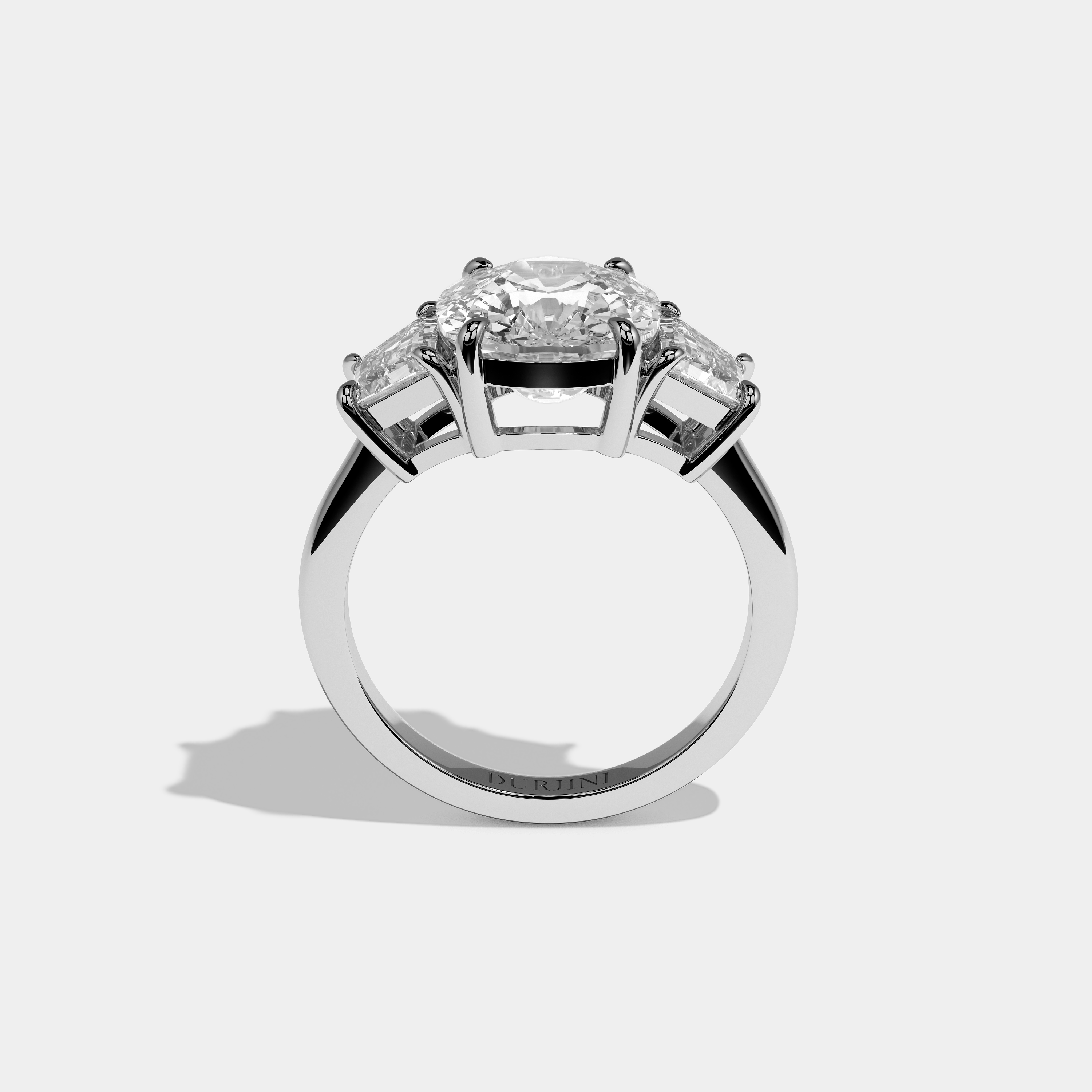 Matilda Seraphine Diamond Cushion Engagement Ring 18K White Gold 9.00ct