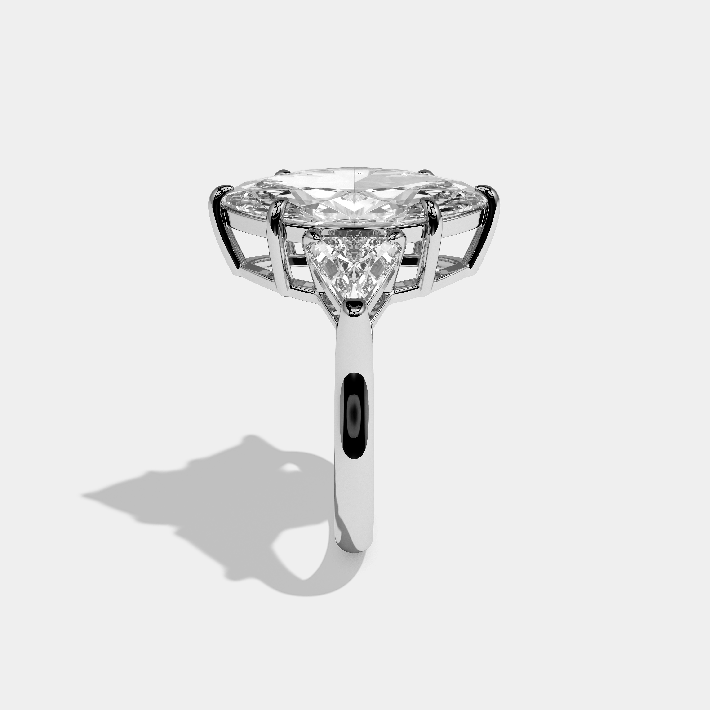 Arabella Diamond Marquise Engagement Ring 18K White Gold 15.00ct
