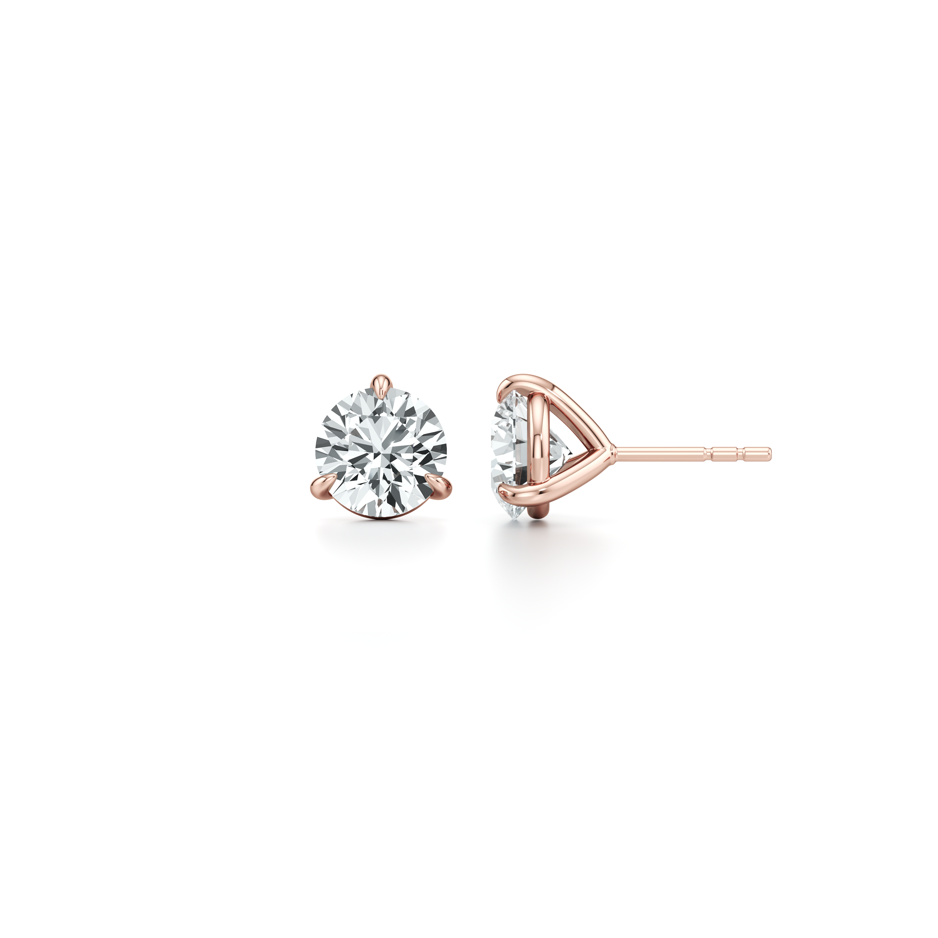 Chelsea Essential Lab Diamond Round Brilliant Martini Studs