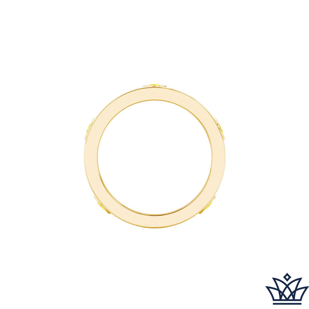 Yellow Diamond Flower Dress Band