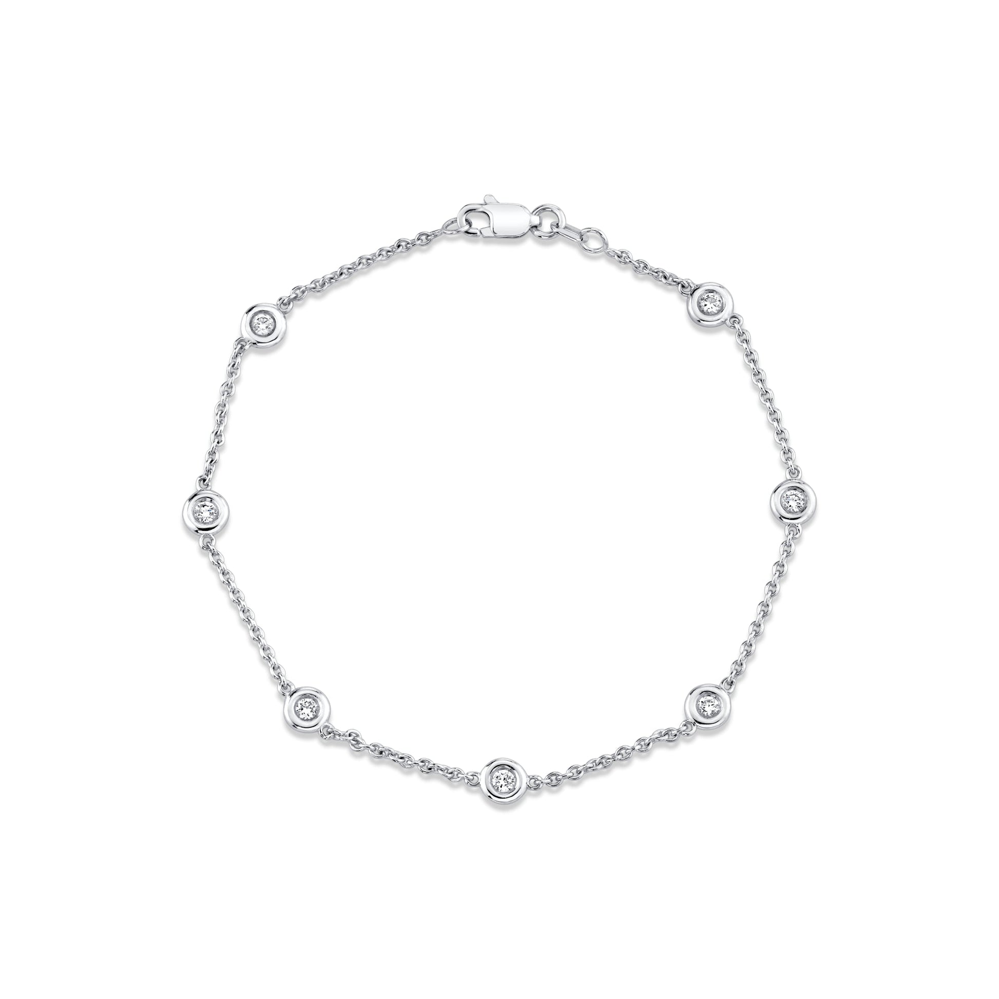 Precious Metal:18k White Gold;Total Carat Weight:0.3 CTW