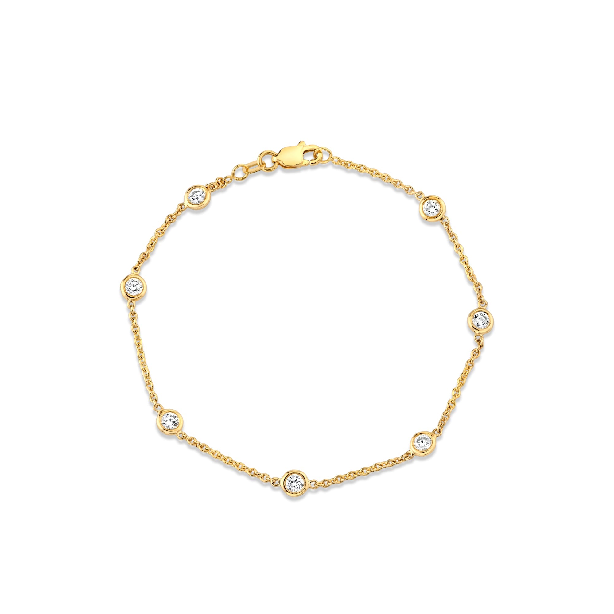 Precious Metal:18k Yellow Gold;Total Carat Weight:0.7 CTW