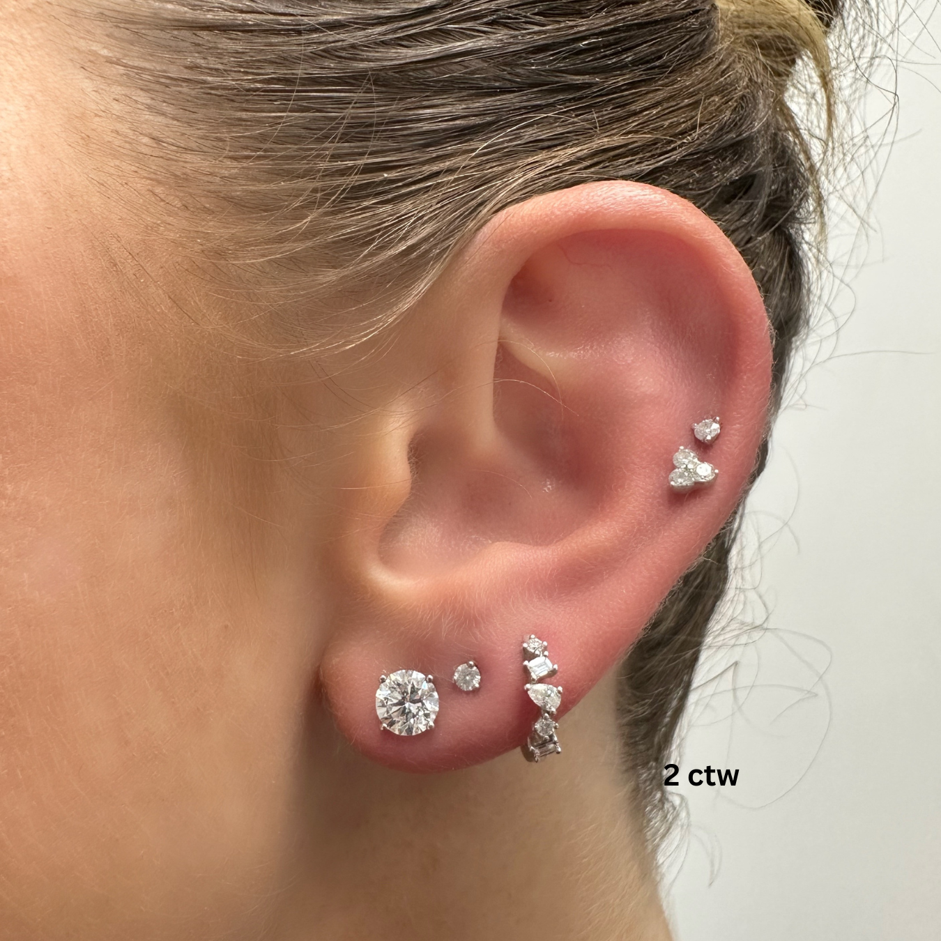 Lab Grown Diamond Stud Earrings
