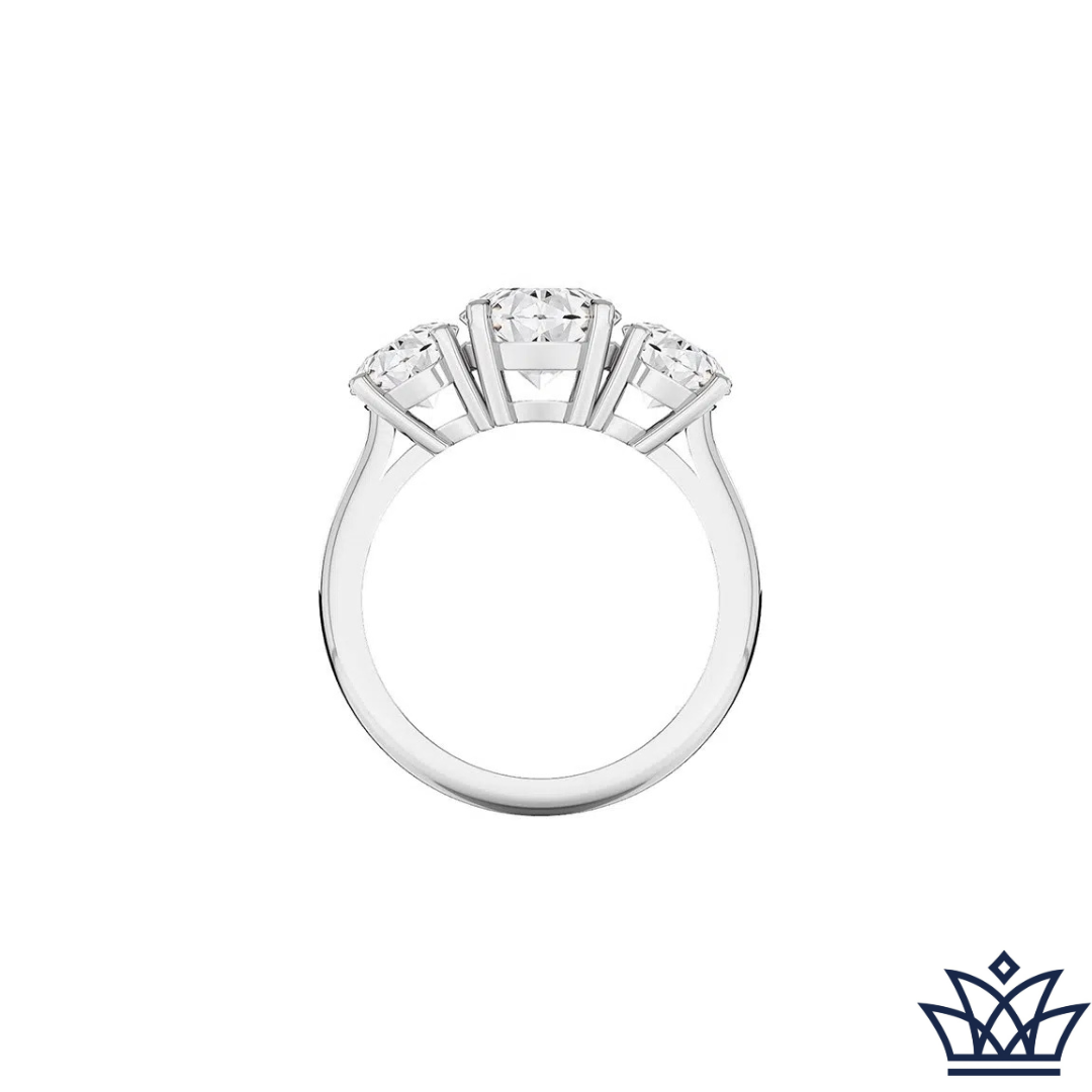 Classic Three Stone Round Brilliant Diamond Ring