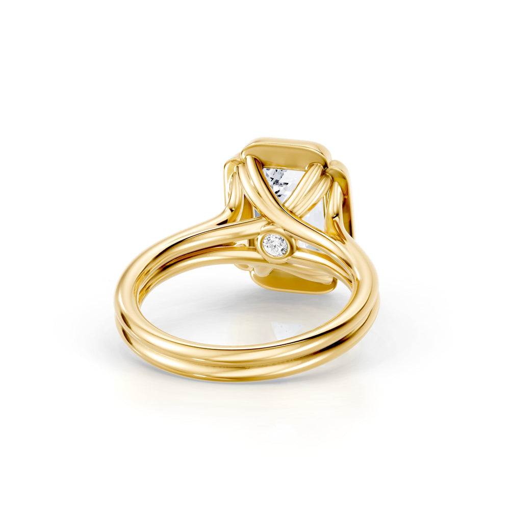 Dorée Emerald Cut Solitaire Lab Diamond Engagement Ring