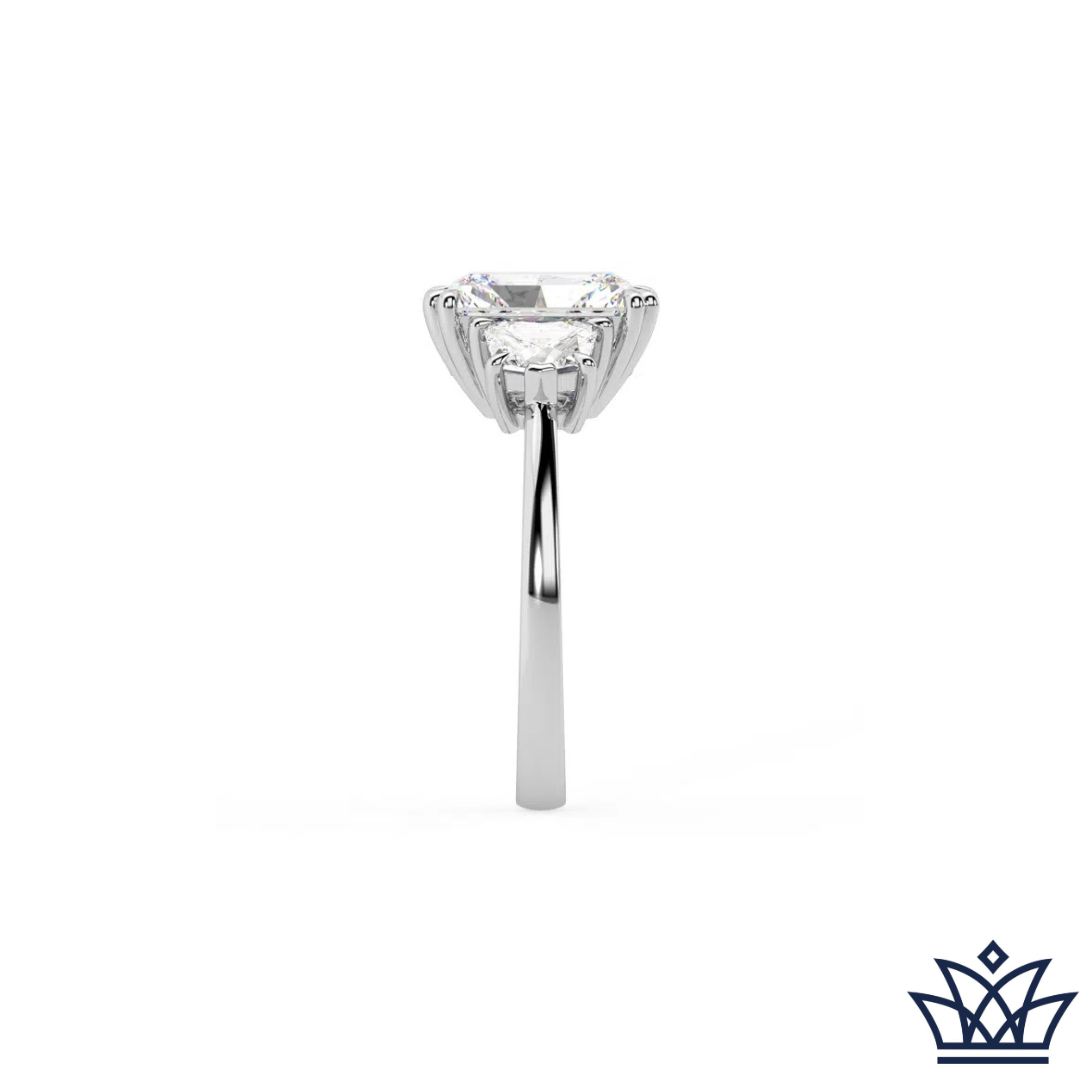 Emerald Cut Diamond With Cadillac Diamonds