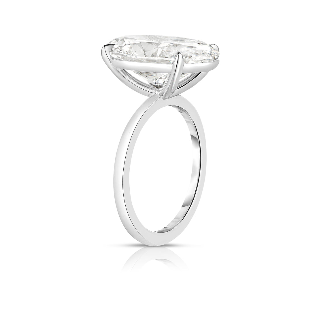 6.50 Carat Oval Cut Diamond Engagement Ring