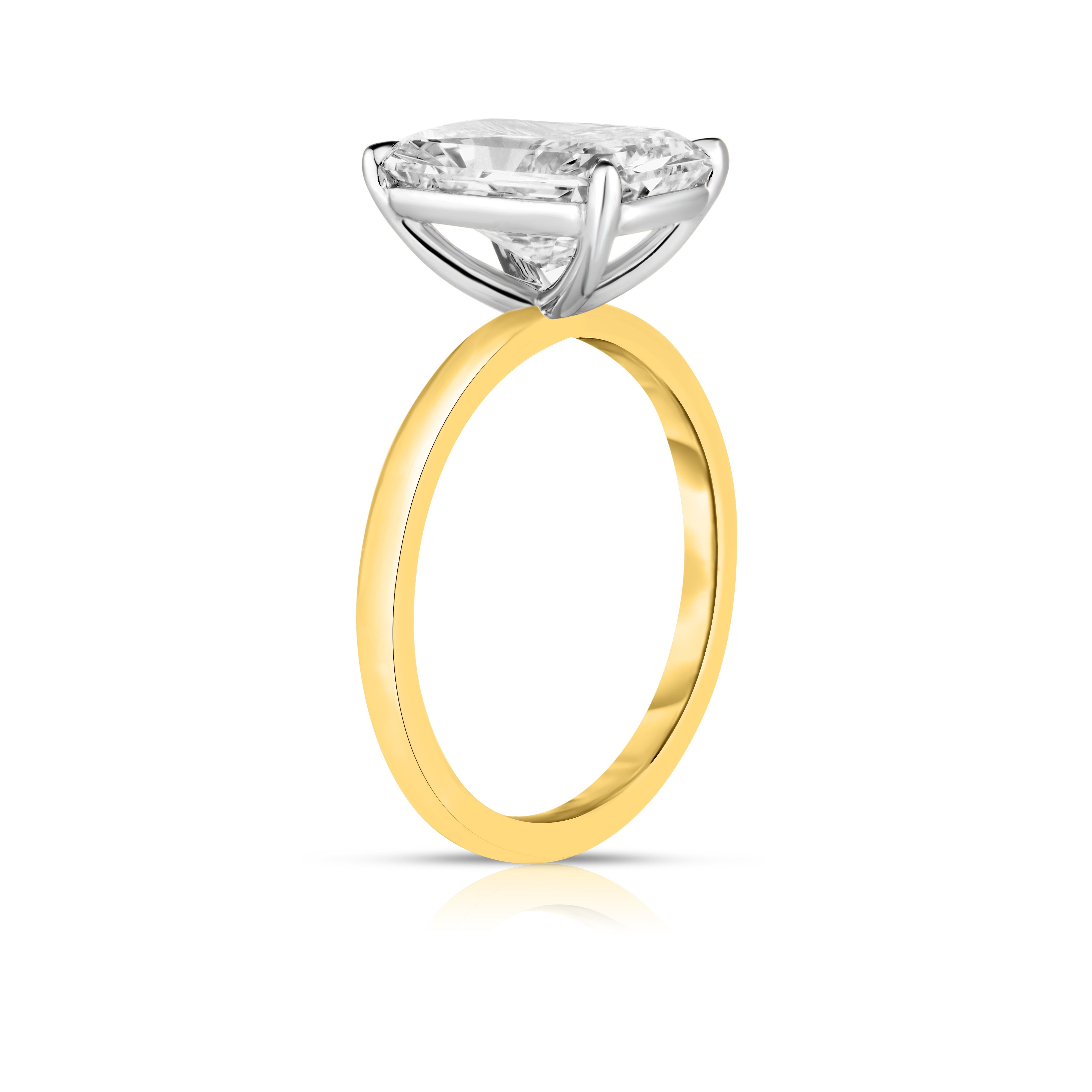 3.00 Carat Radiant Cut Diamond Engagement Ring