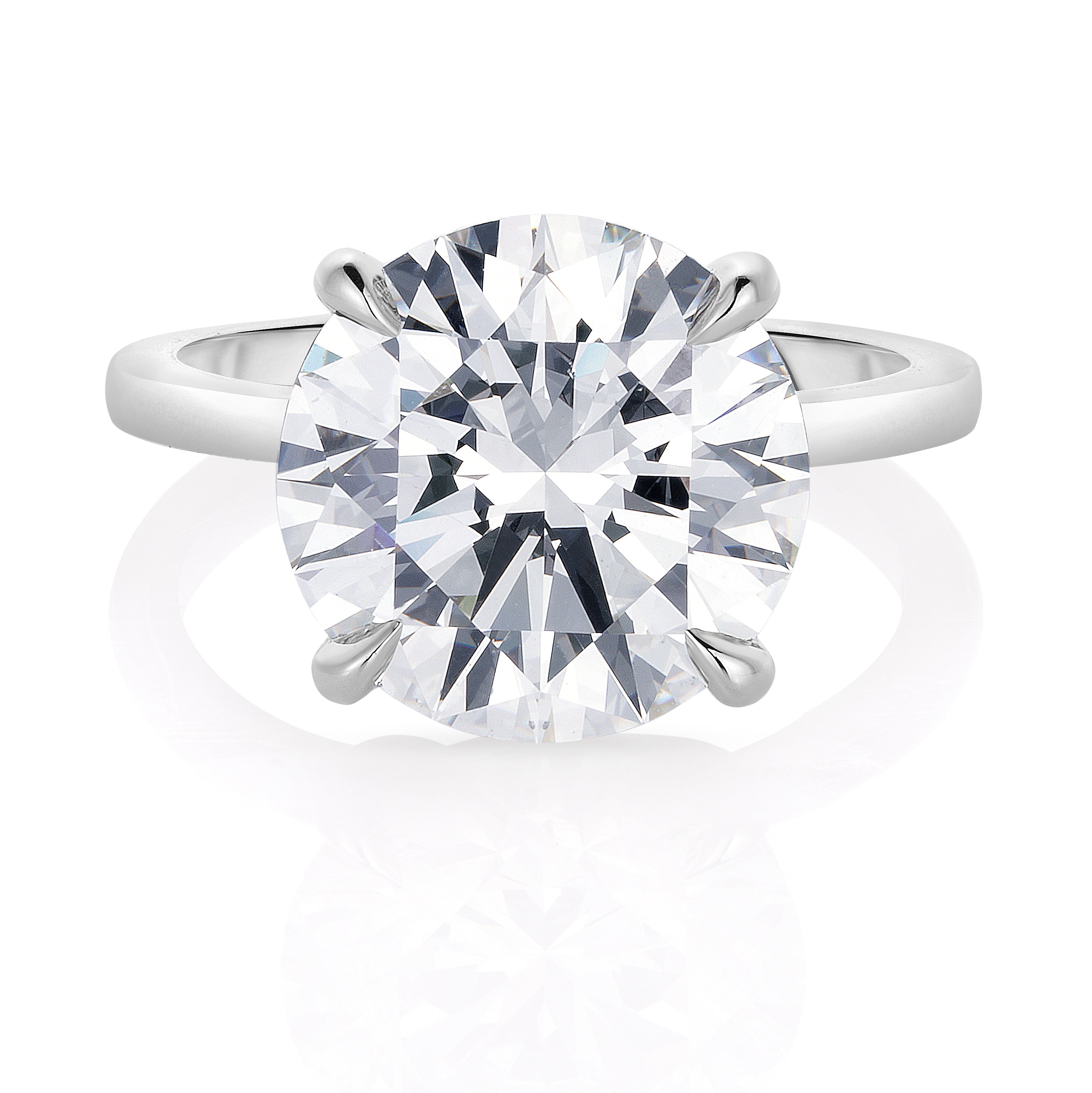 4.00 Carat Round Cut Diamond Engagement Ring