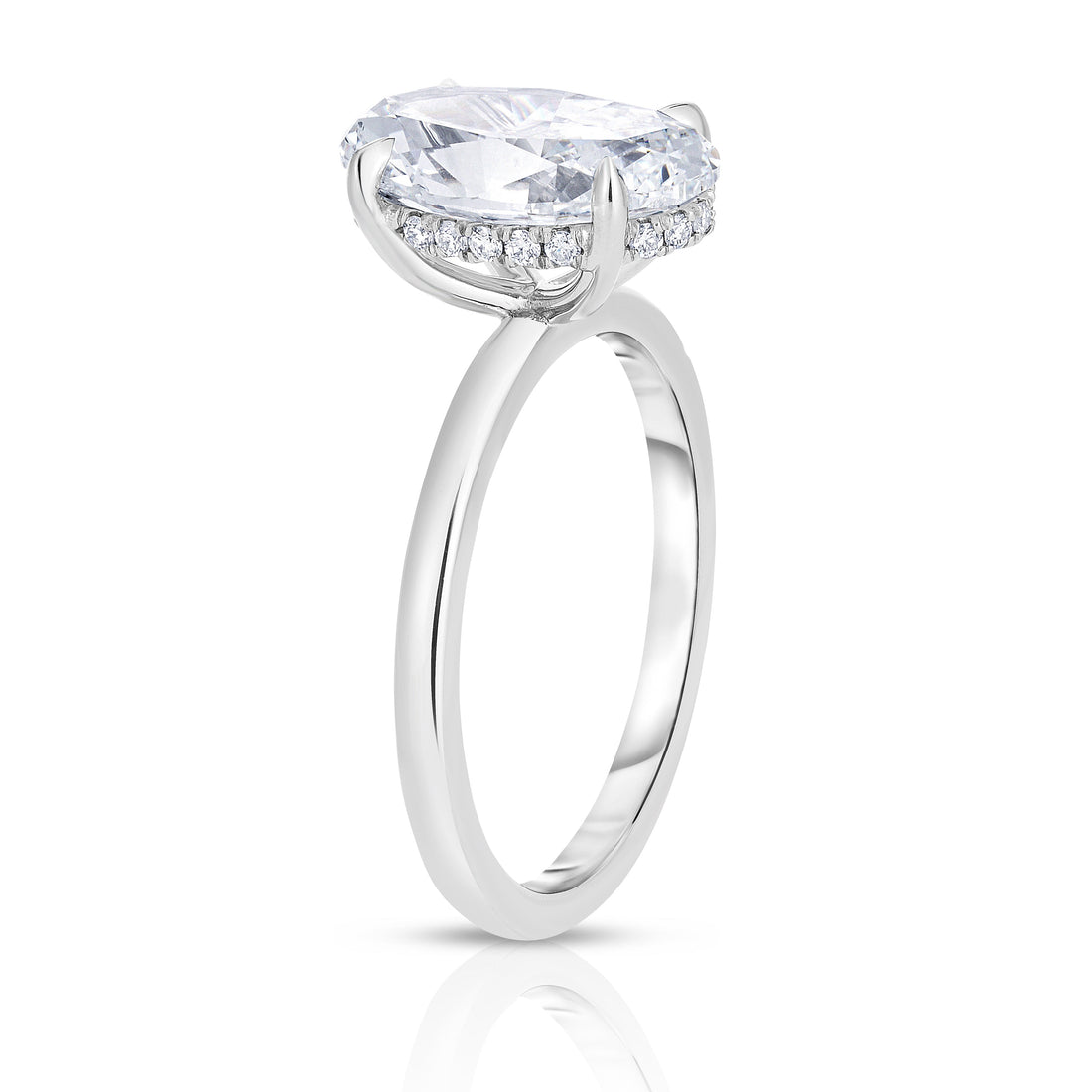 2.50 Carat Oval Cut Diamond Engagement Ring