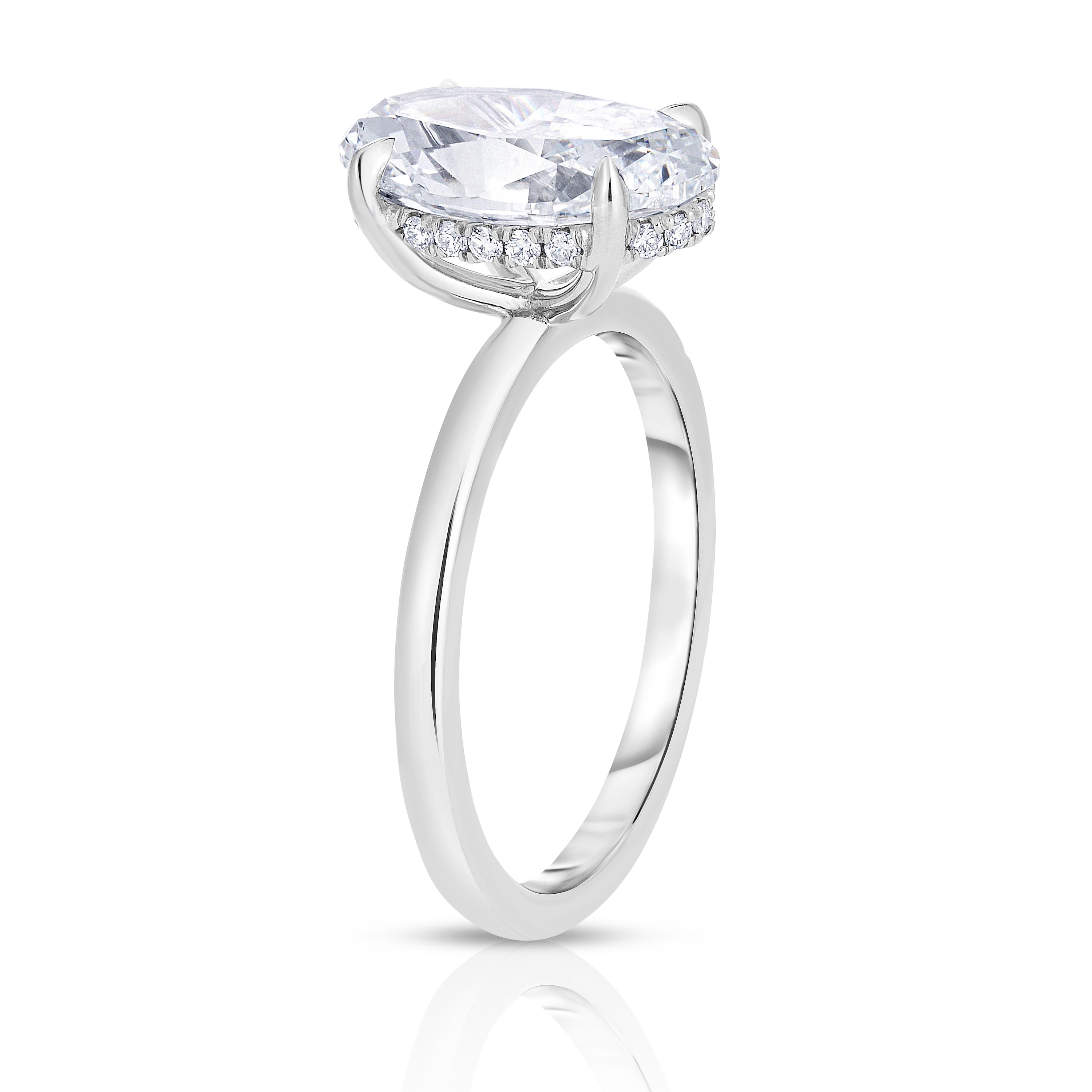 2.50 Carat Oval Cut Diamond Engagement Ring