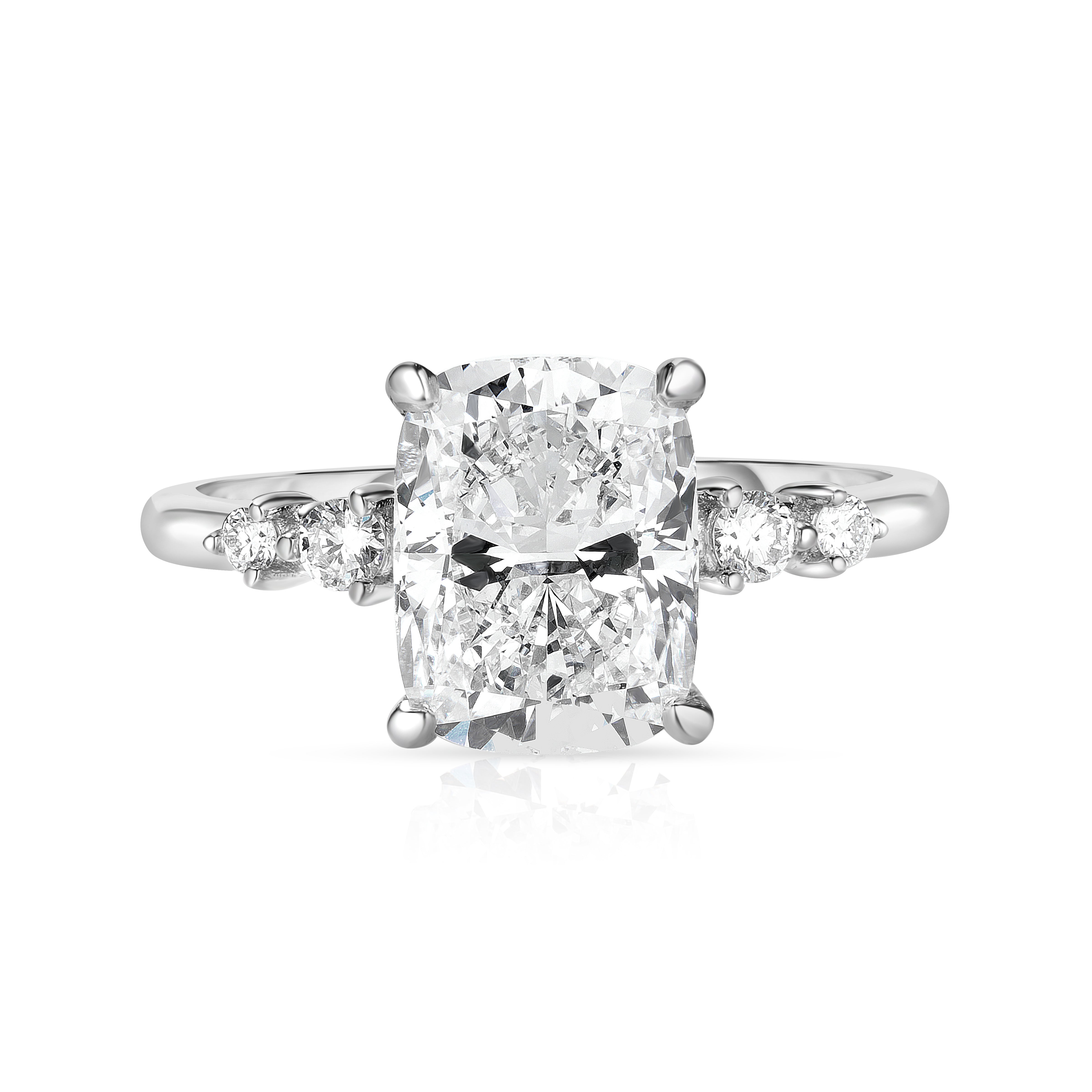 3.00 Carat Cushion Cut Diamond Engagement Ring