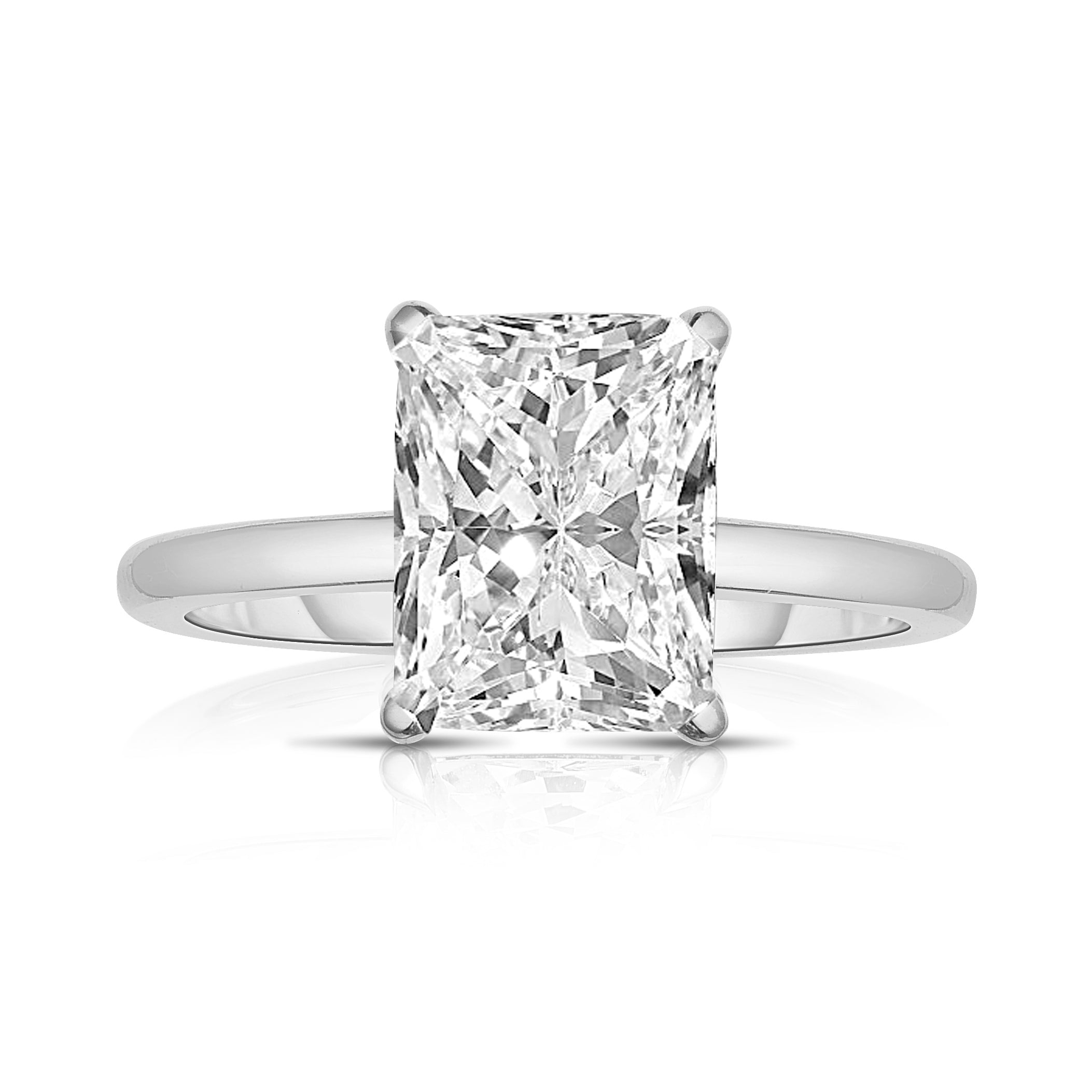3.00 Carat Radiant Cut Diamond Engagement Ring