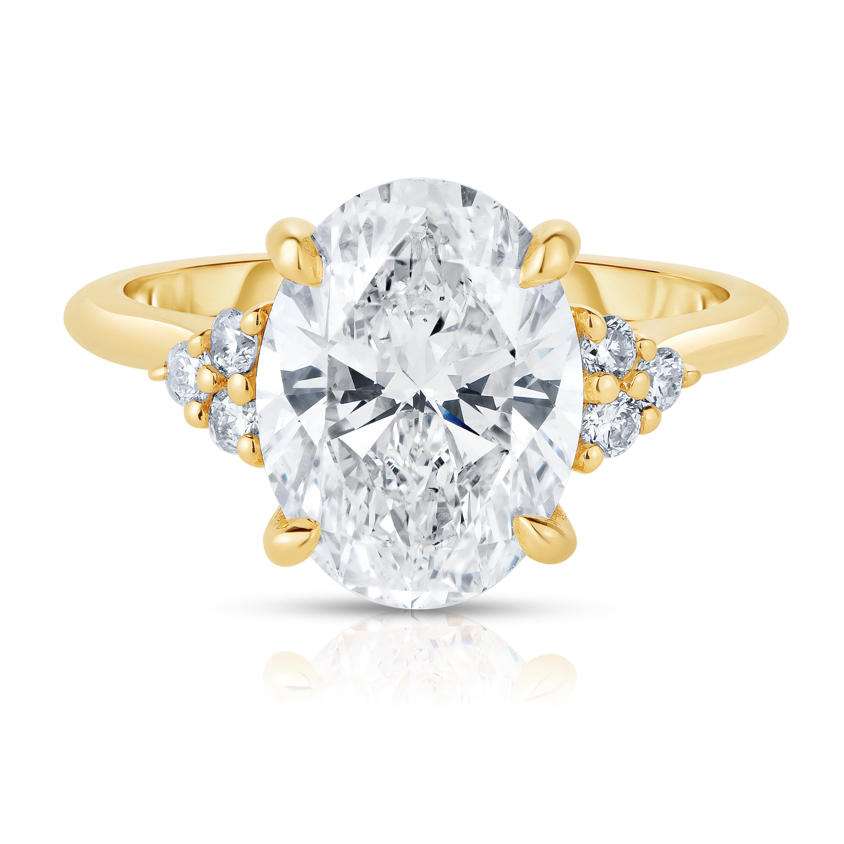 2.50 Oval Cut Diamond Engagement Ring