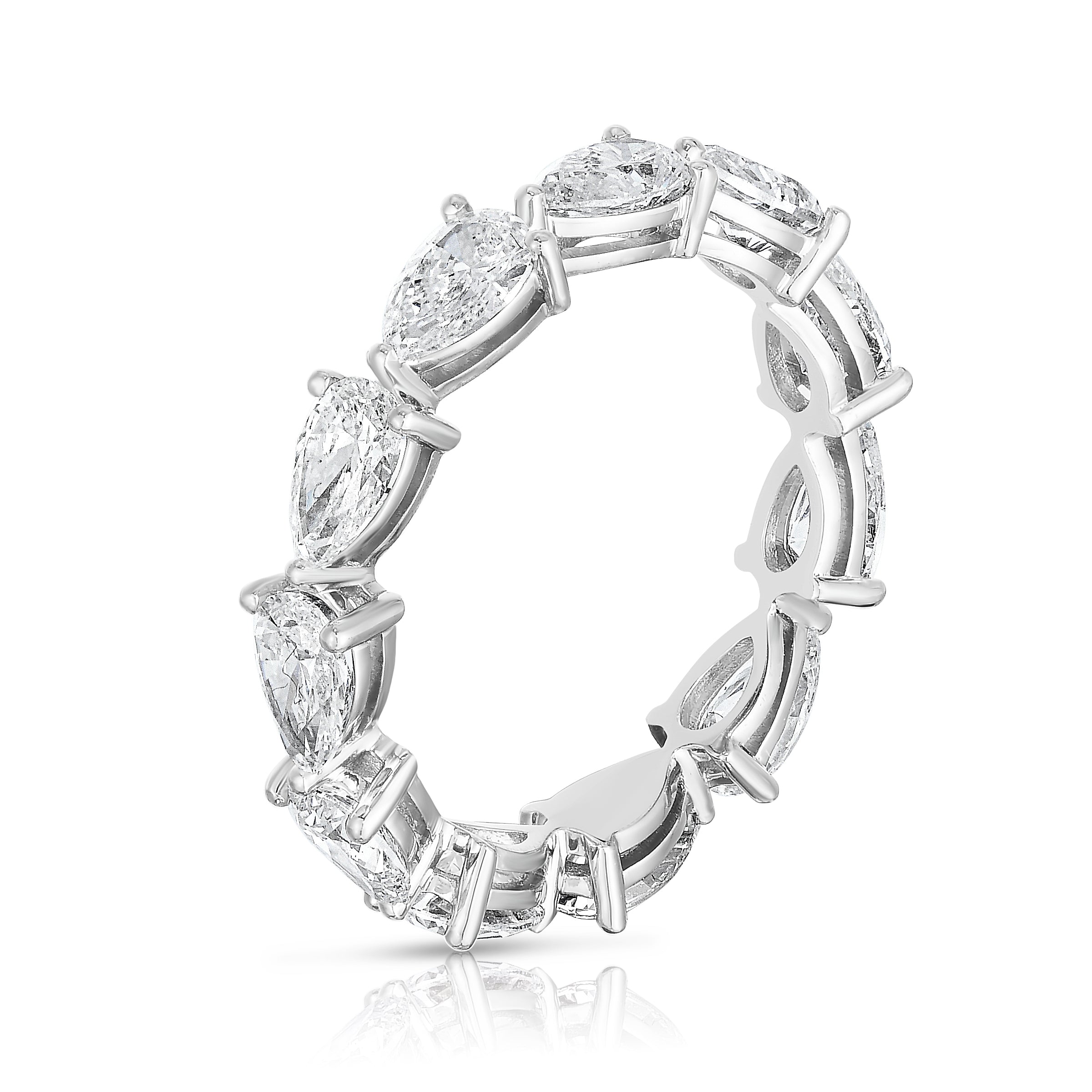 East-West Pear Shape Diamond Eternity Band