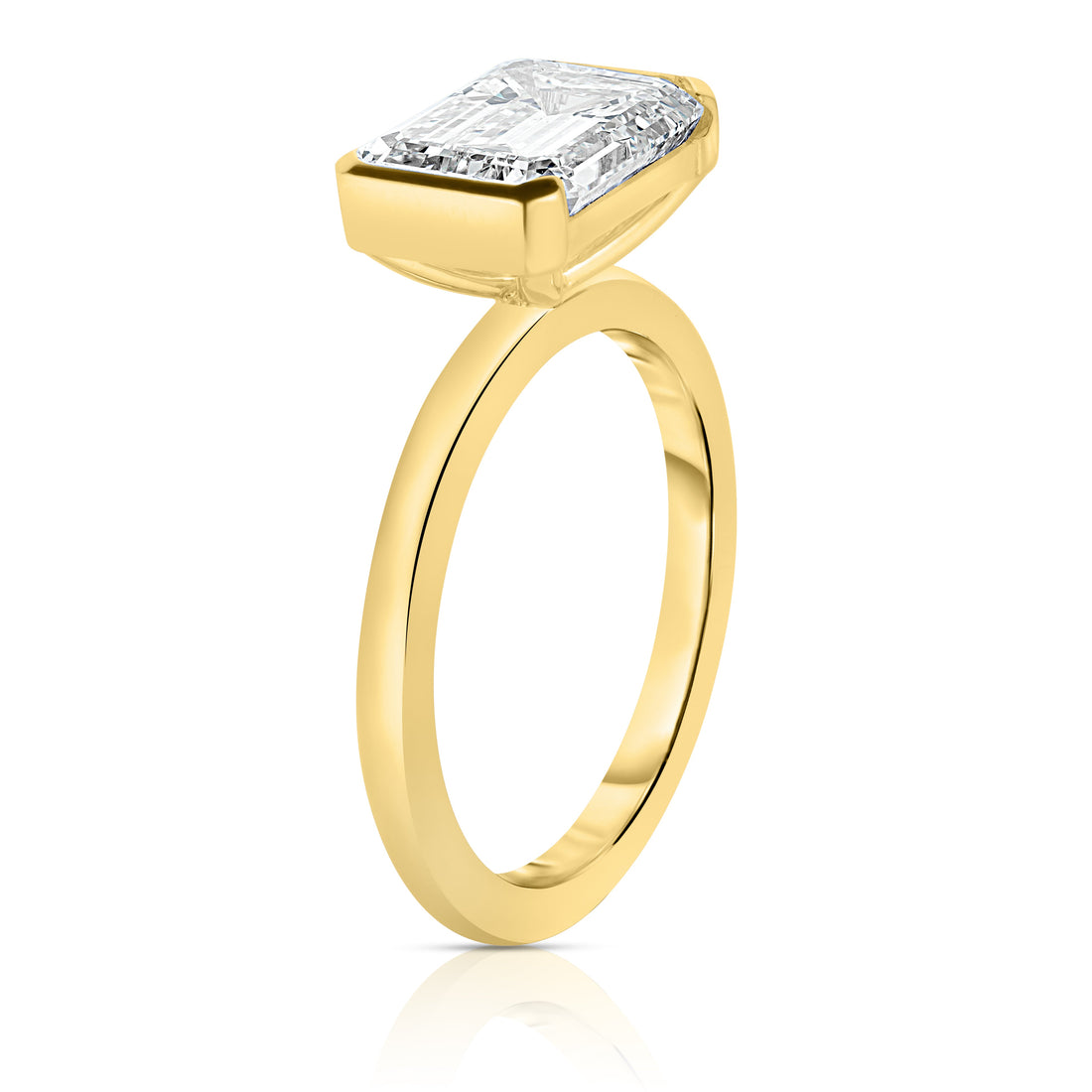 3.00 Carat Emerald Cut Diamond Engagement Ring