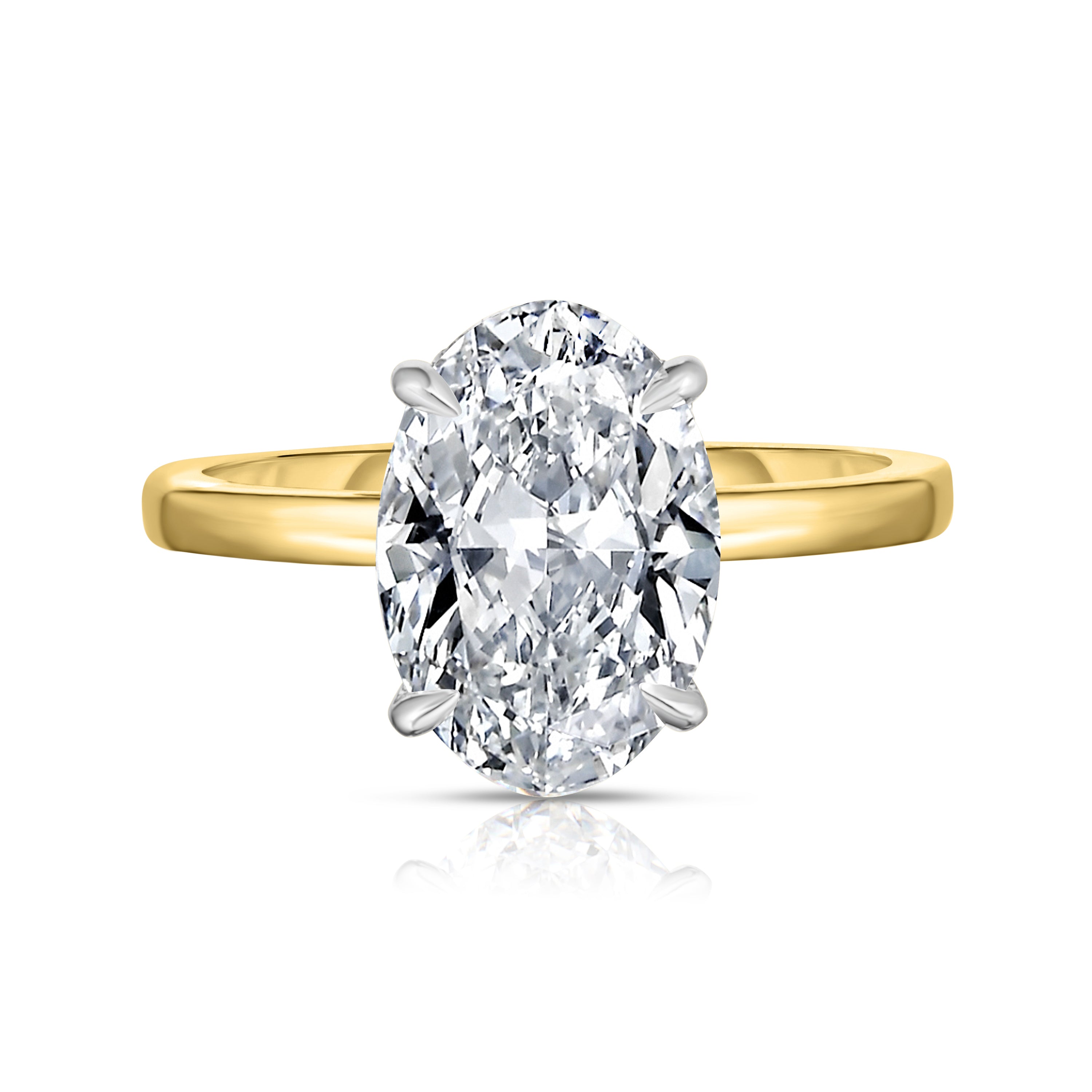 2.50 Carat Oval Cut Diamond Engagement Ring