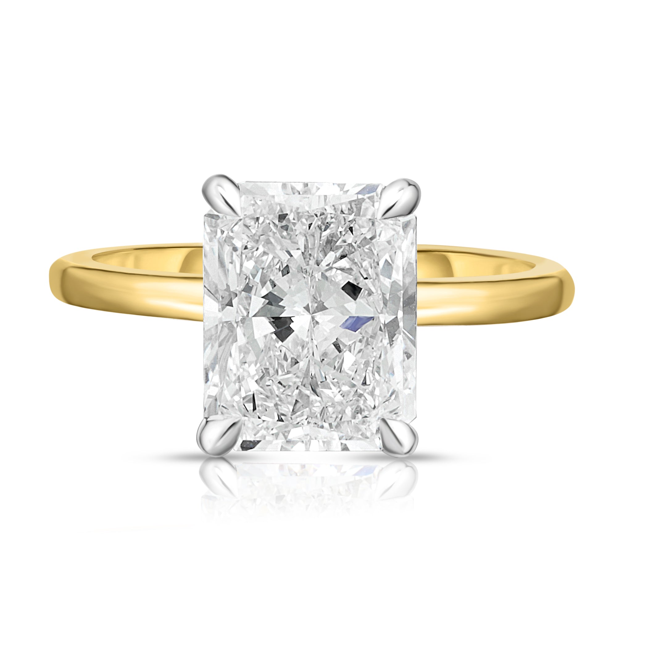 3.00 Carat Radiant Cut Diamond Engagement Ring