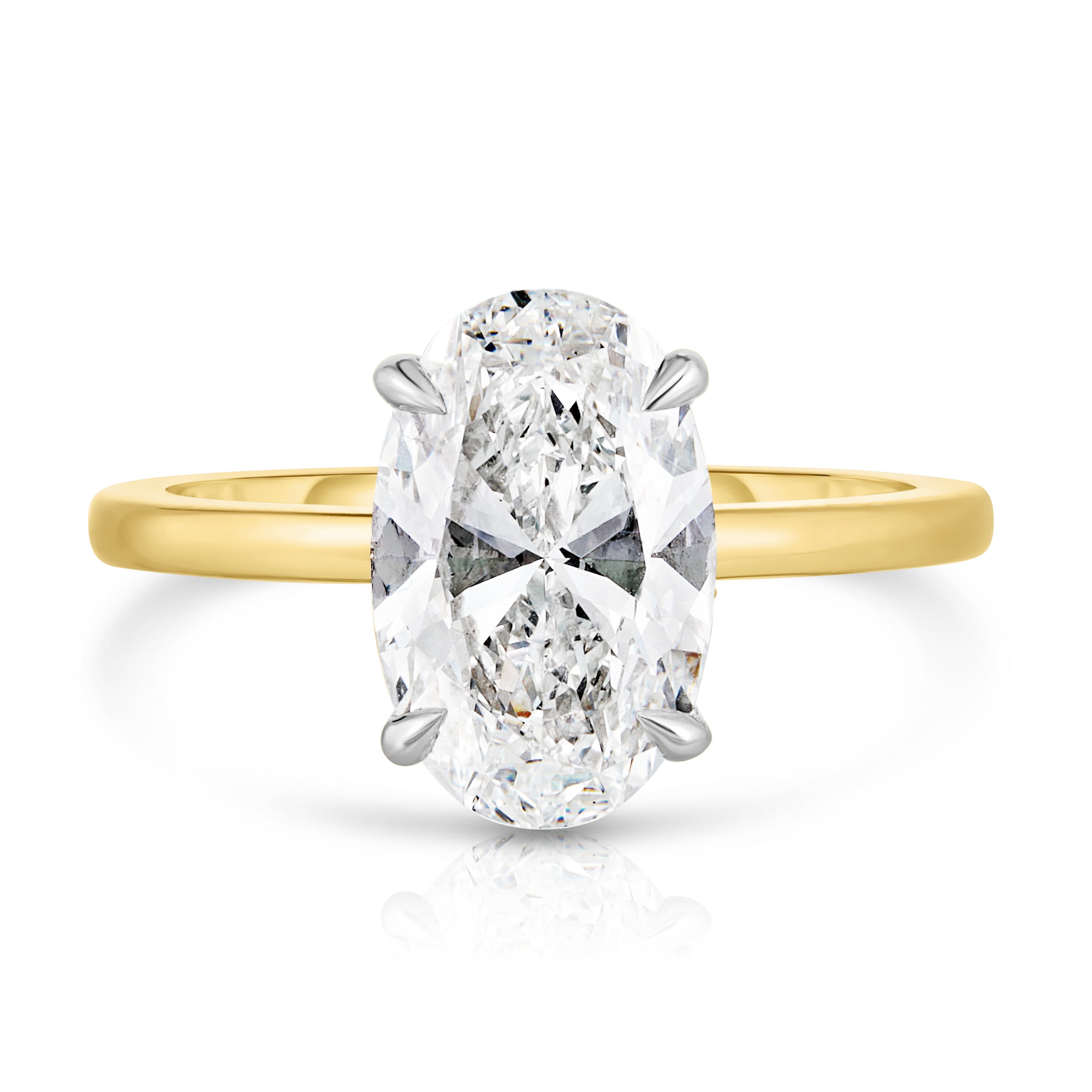 2.50 Carat Oval Cut Diamond Engagement Ring