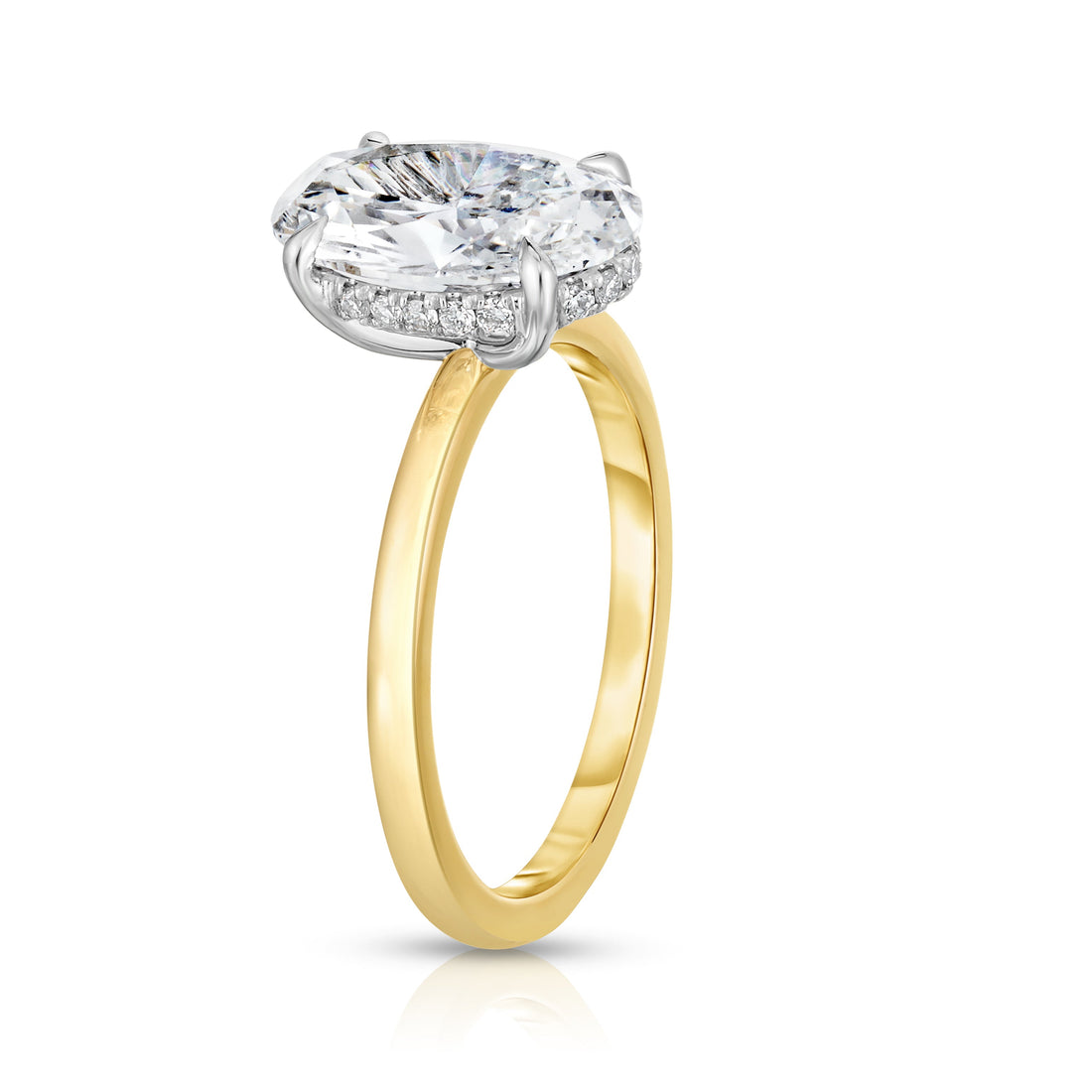 2.50 Carat Oval Cut Diamond Engagement Ring