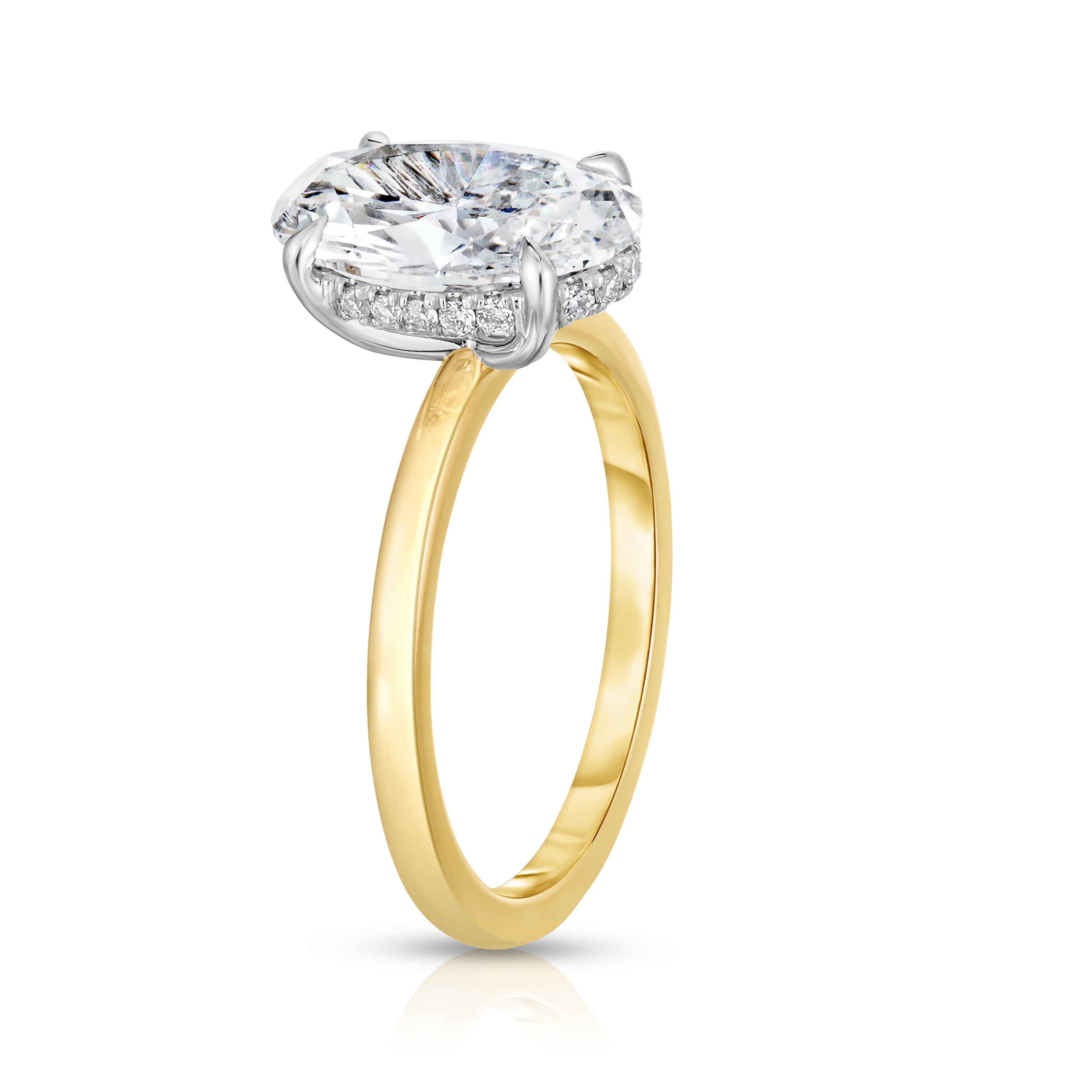 2.50 Carat Oval Cut Diamond Engagement Ring