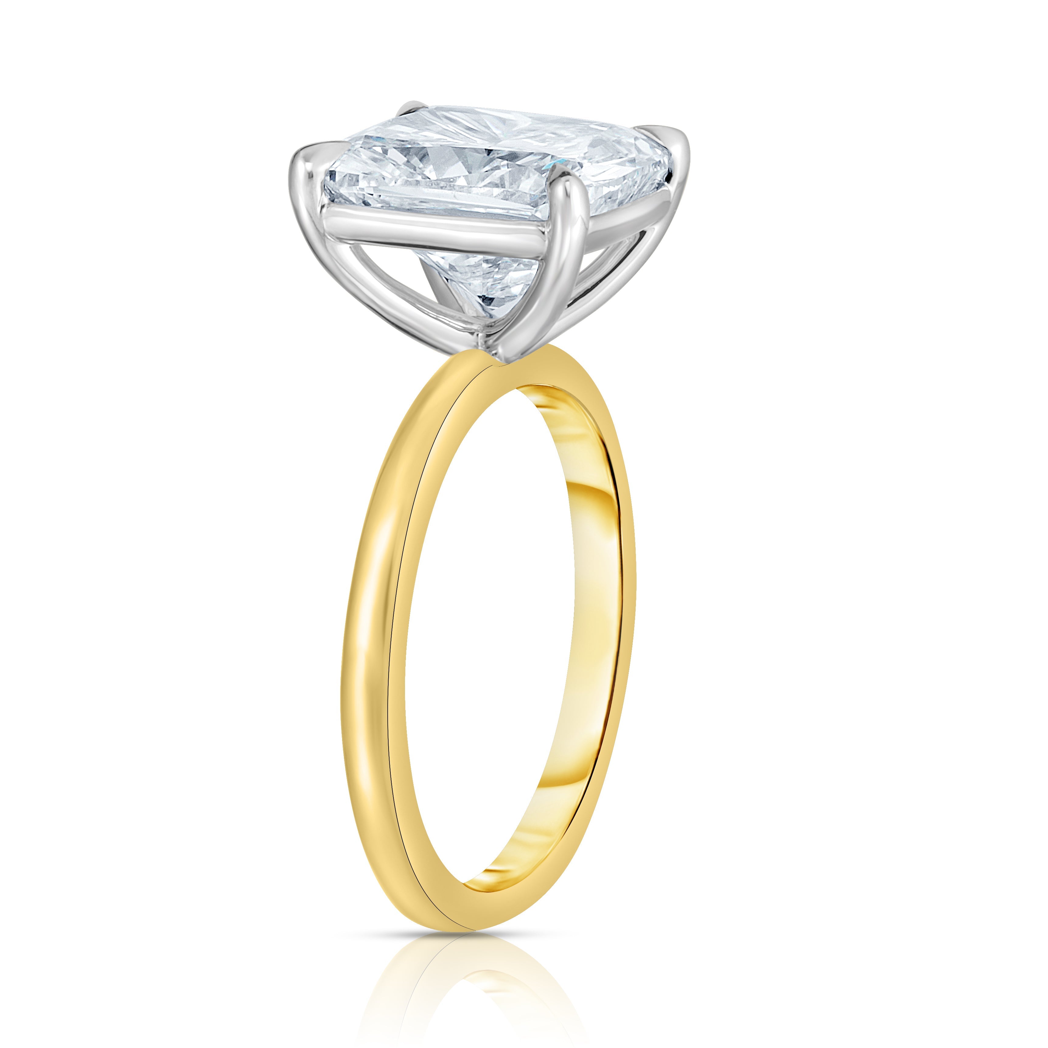 3.50 CARAT CUSHION CUT DIAMOND ENGAGEMENT RING