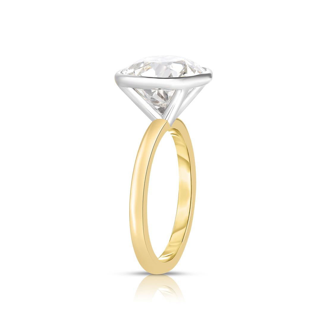 4 Carat Antique Cushion Cut Diamond Engagement Ring