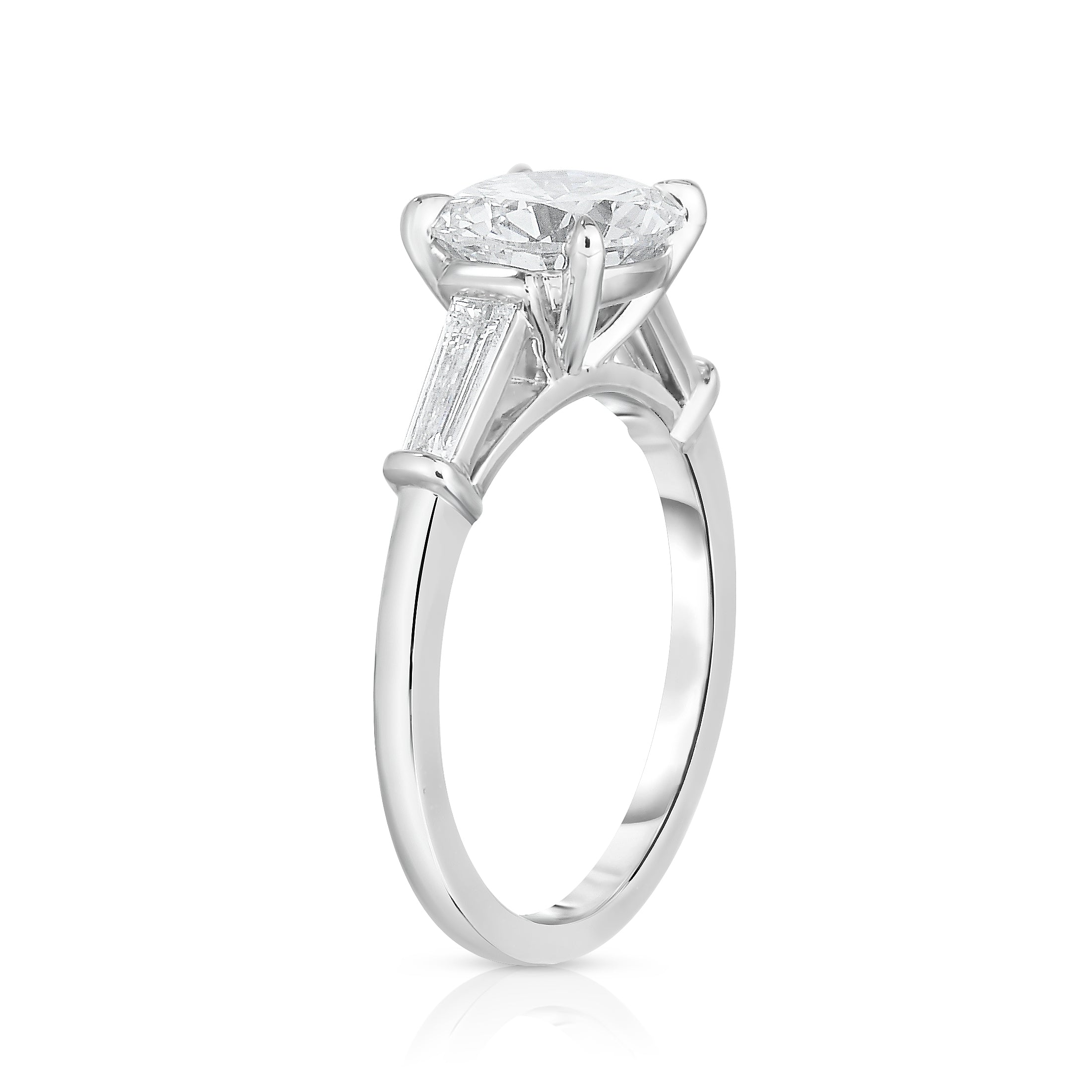 2.50 Carat Round Cut Diamond Engagament Ring