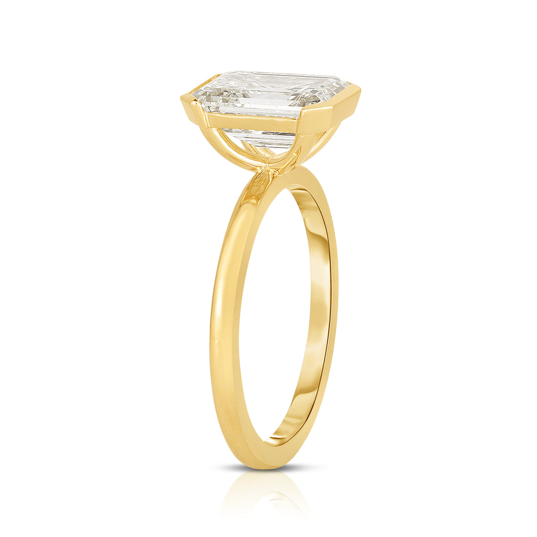 2.50 Carat Emerald Cut Diamond Engagement Ring