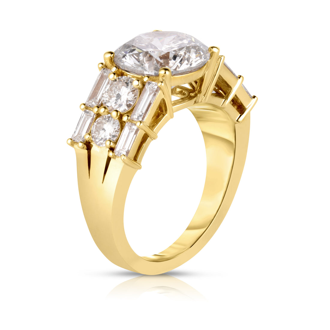 3.00 CARAT ROUND CUT DIAMOND ENGAGEMENT RING