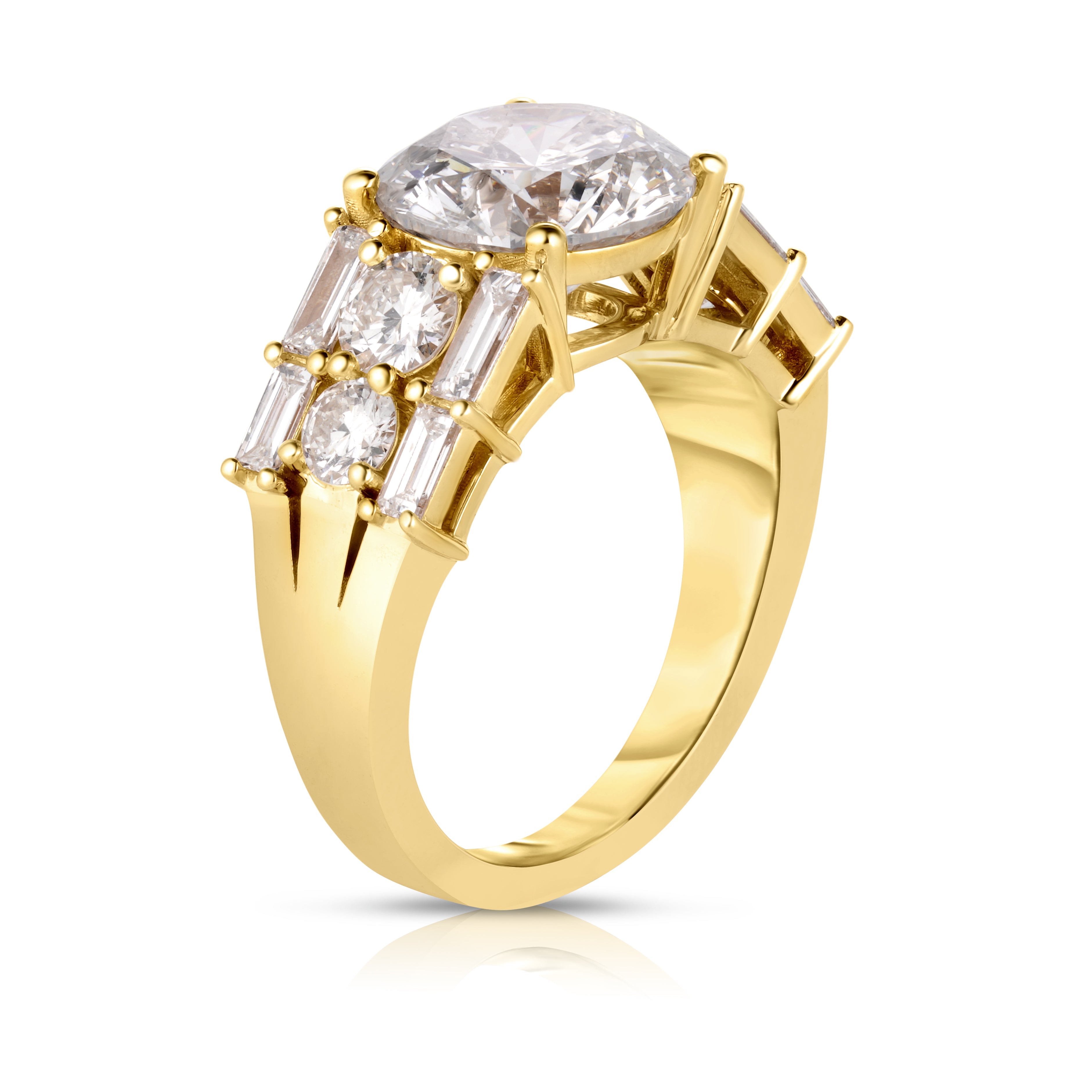 3.00 CARAT ROUND CUT DIAMOND ENGAGEMENT RING
