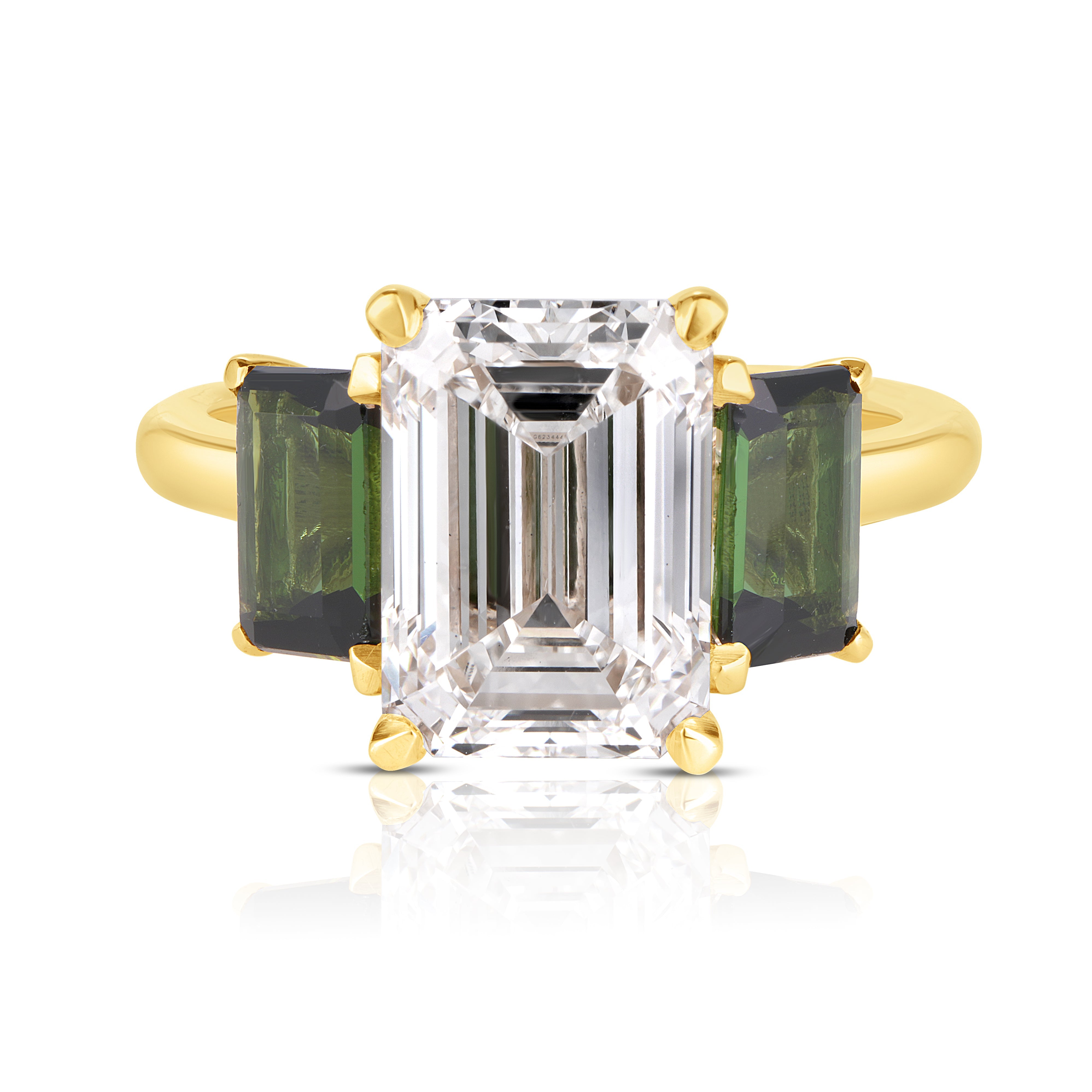 3 Carat Emerald Cut Diamond Engagement Ring
