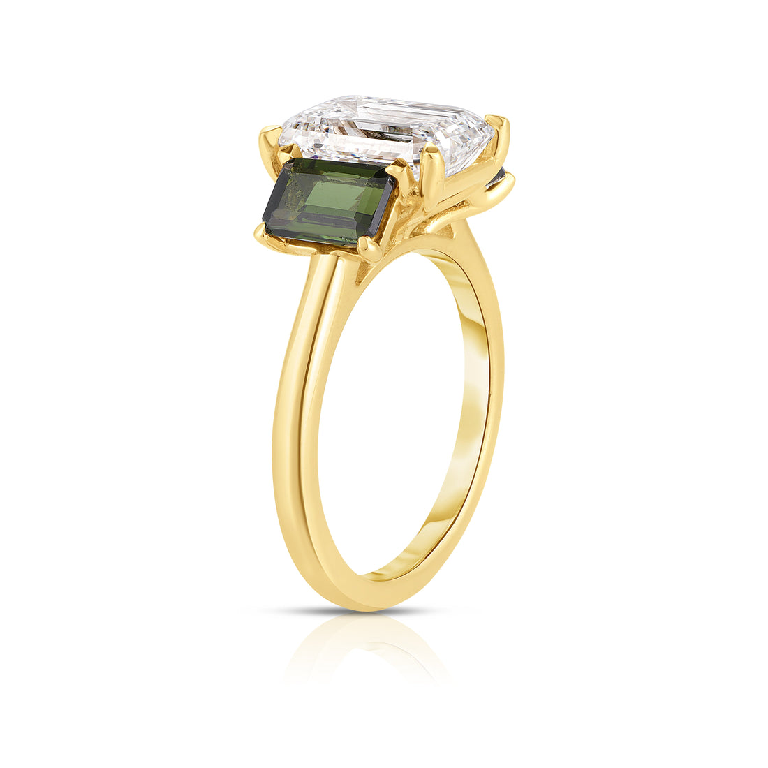 3 Carat Emerald Cut Diamond Engagement Ring