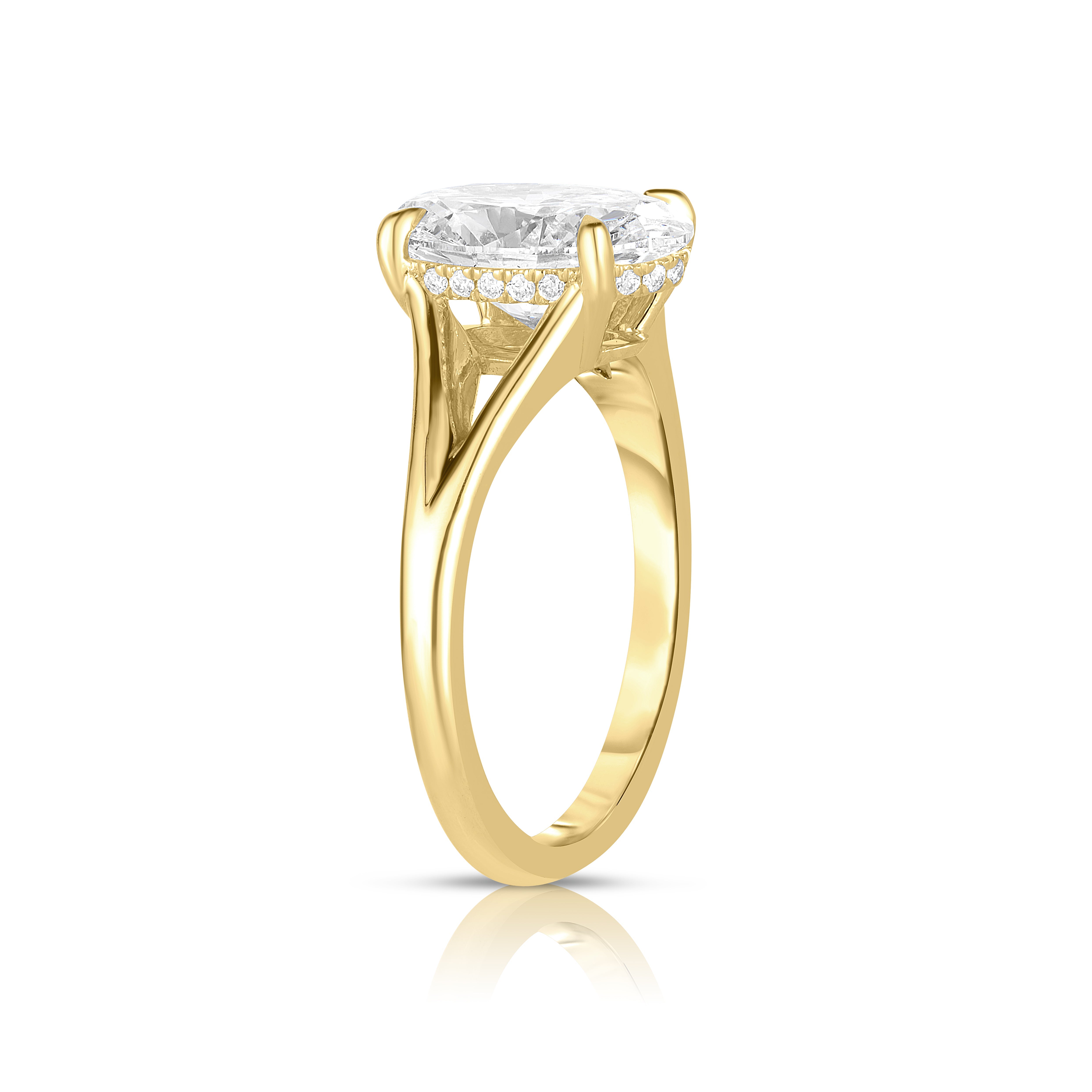 2.50 Carat Oval Cut Diamond Engagement Ring