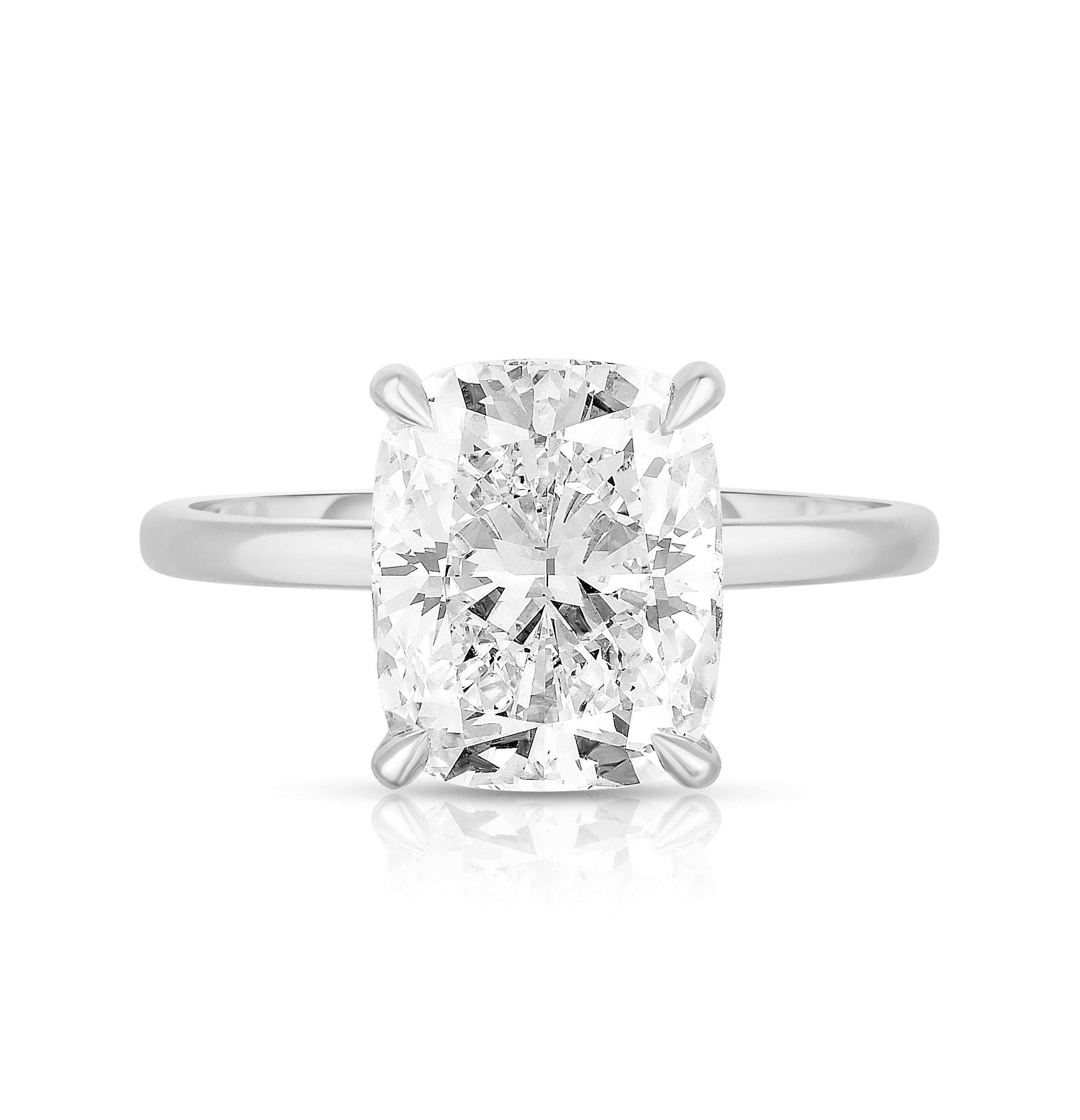 2.00 Carat Elongated Cushion Cut Diamond Engagement Ring